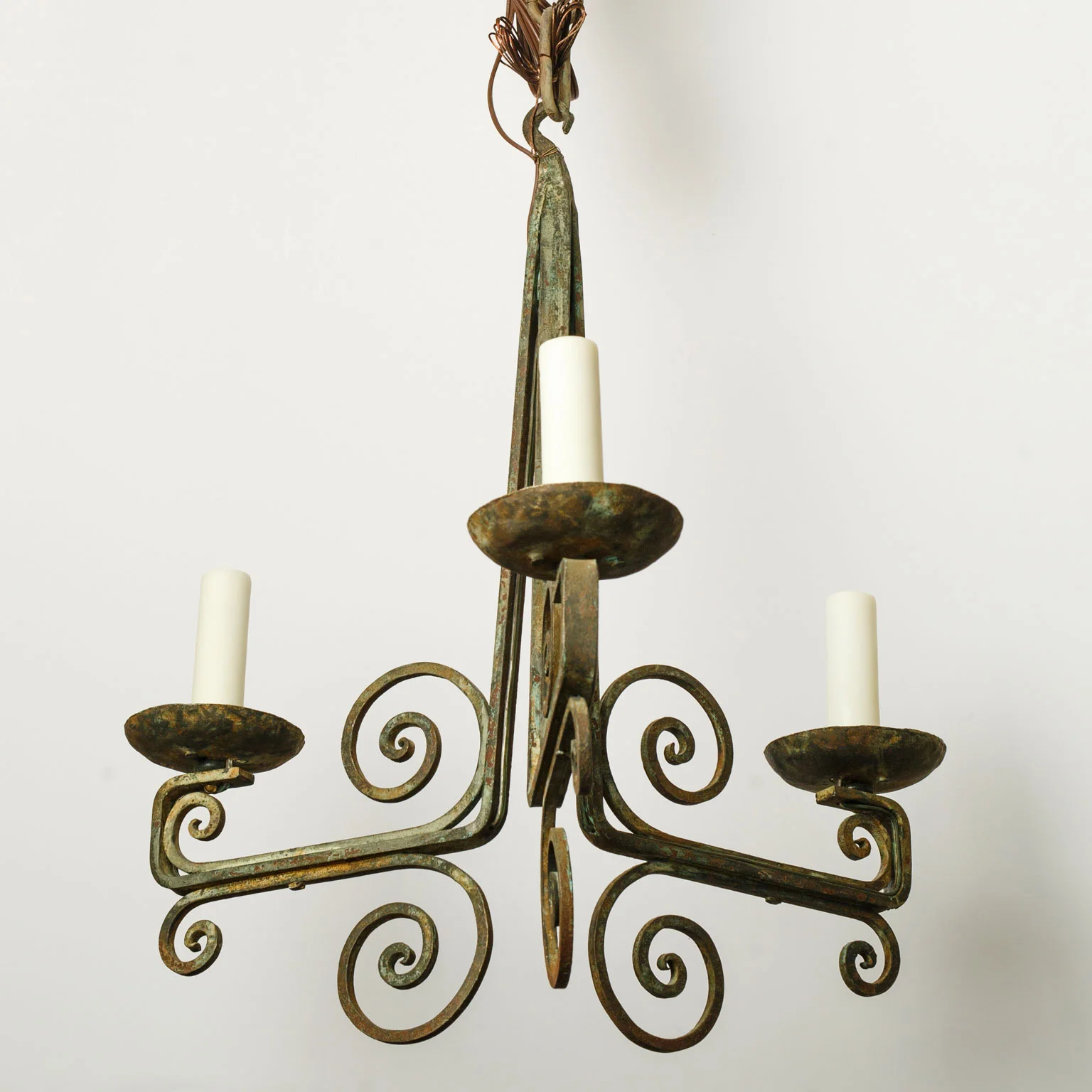 Simple Classic Painted Iron Chandelier