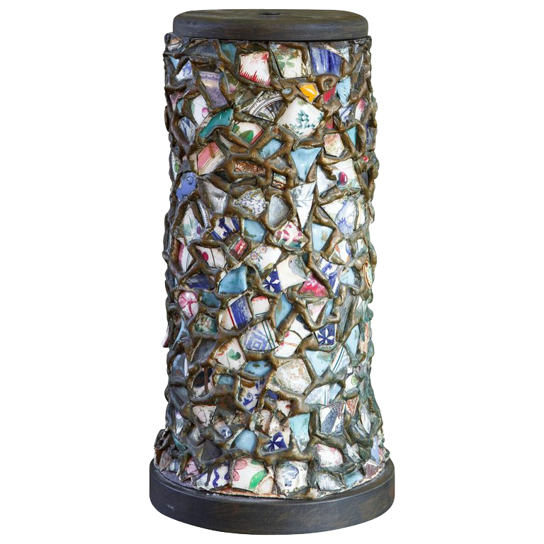 Hand-Made Vintage Mosaic Lamp