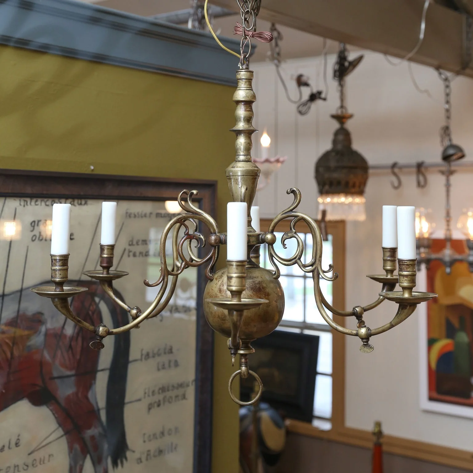Vintage Flemish Chandelier