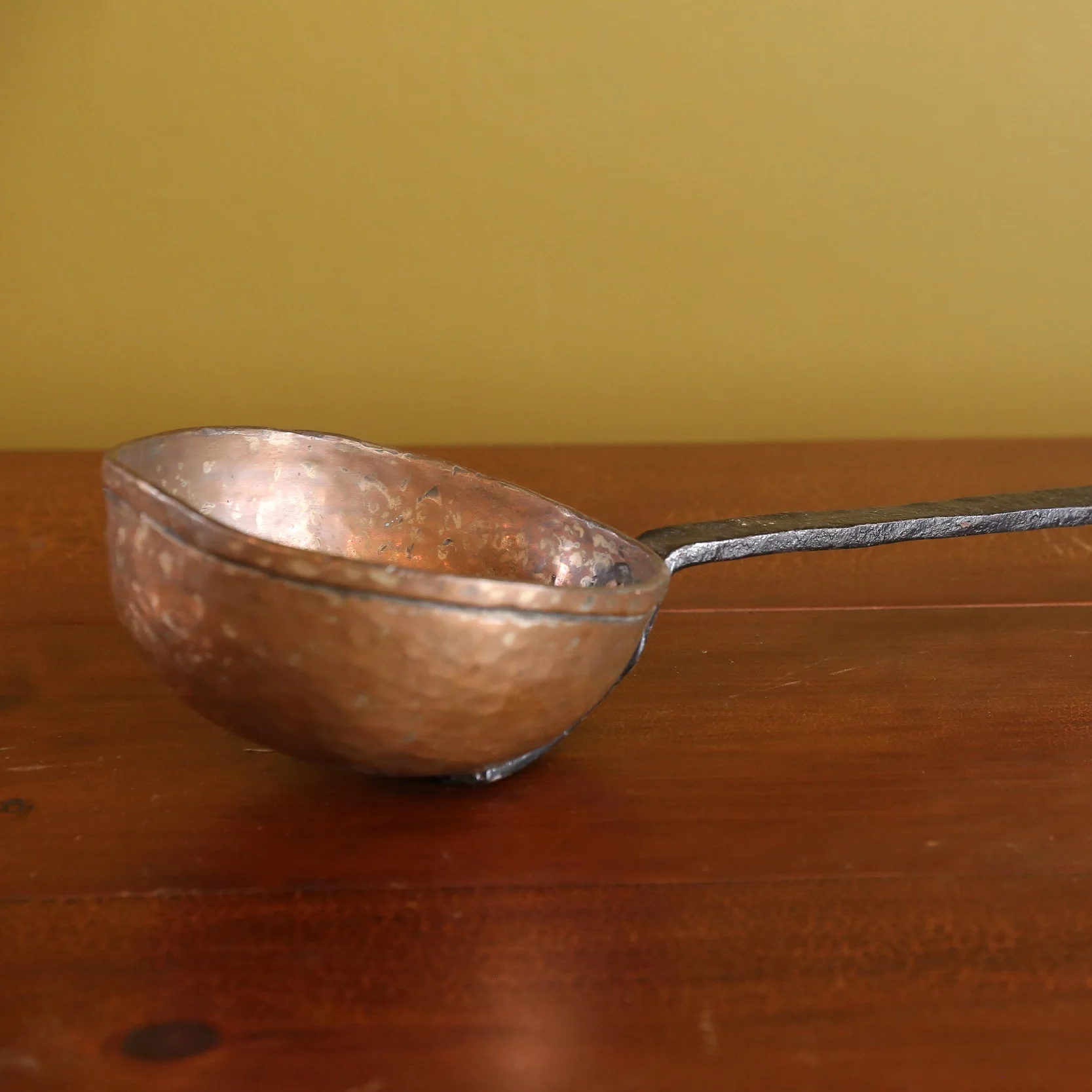 Antique Belgian Copper and Iron Ladle