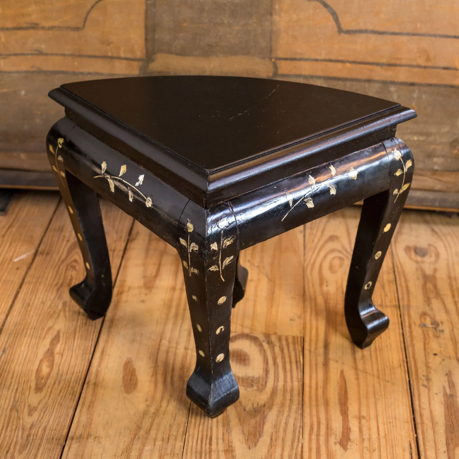 Pair of French Ebonized Stools