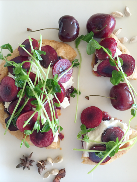 savory cherry cardamom tart.&nbsp;