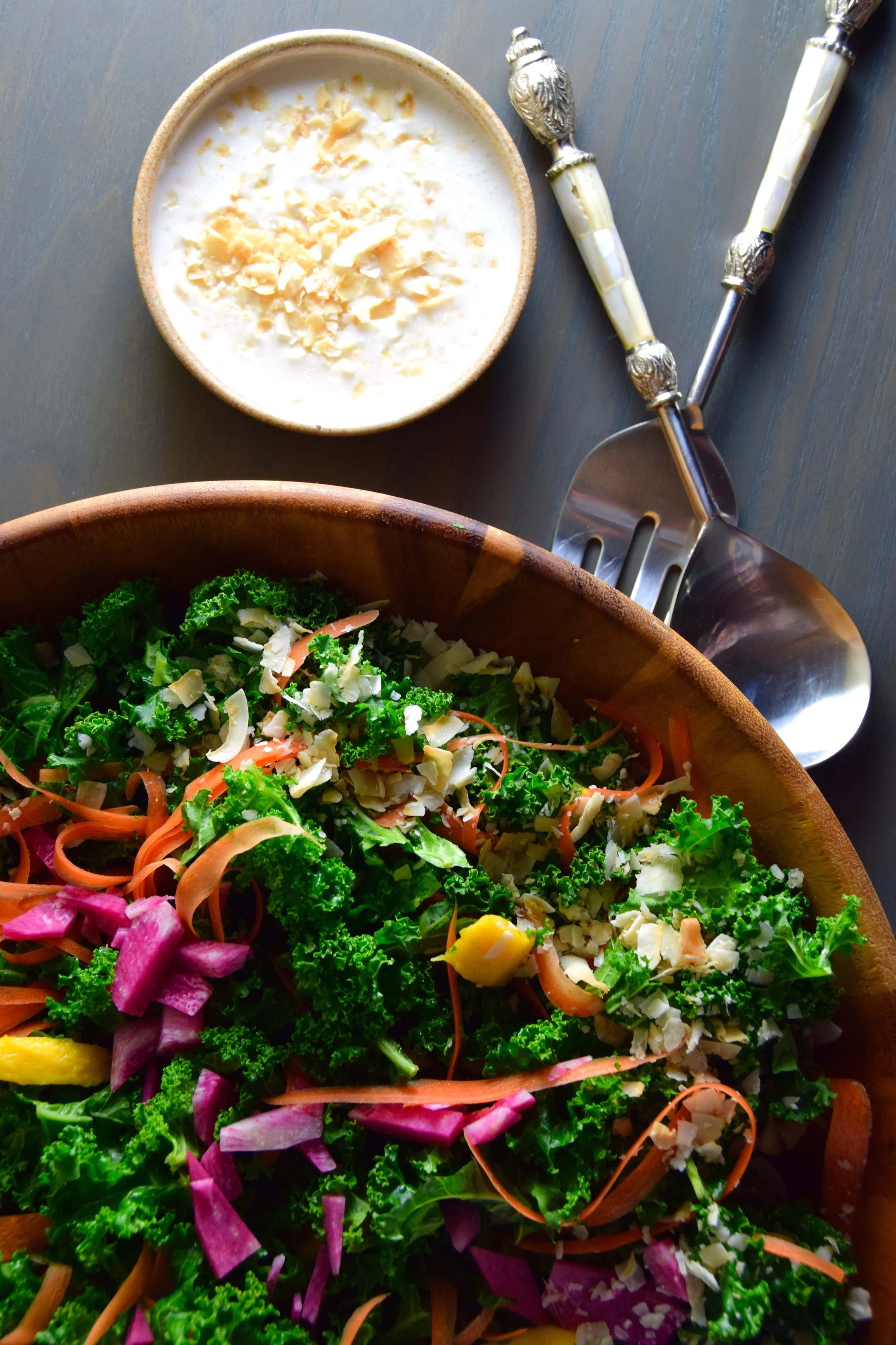 bright &amp; happy coconut milk salad.&nbsp;