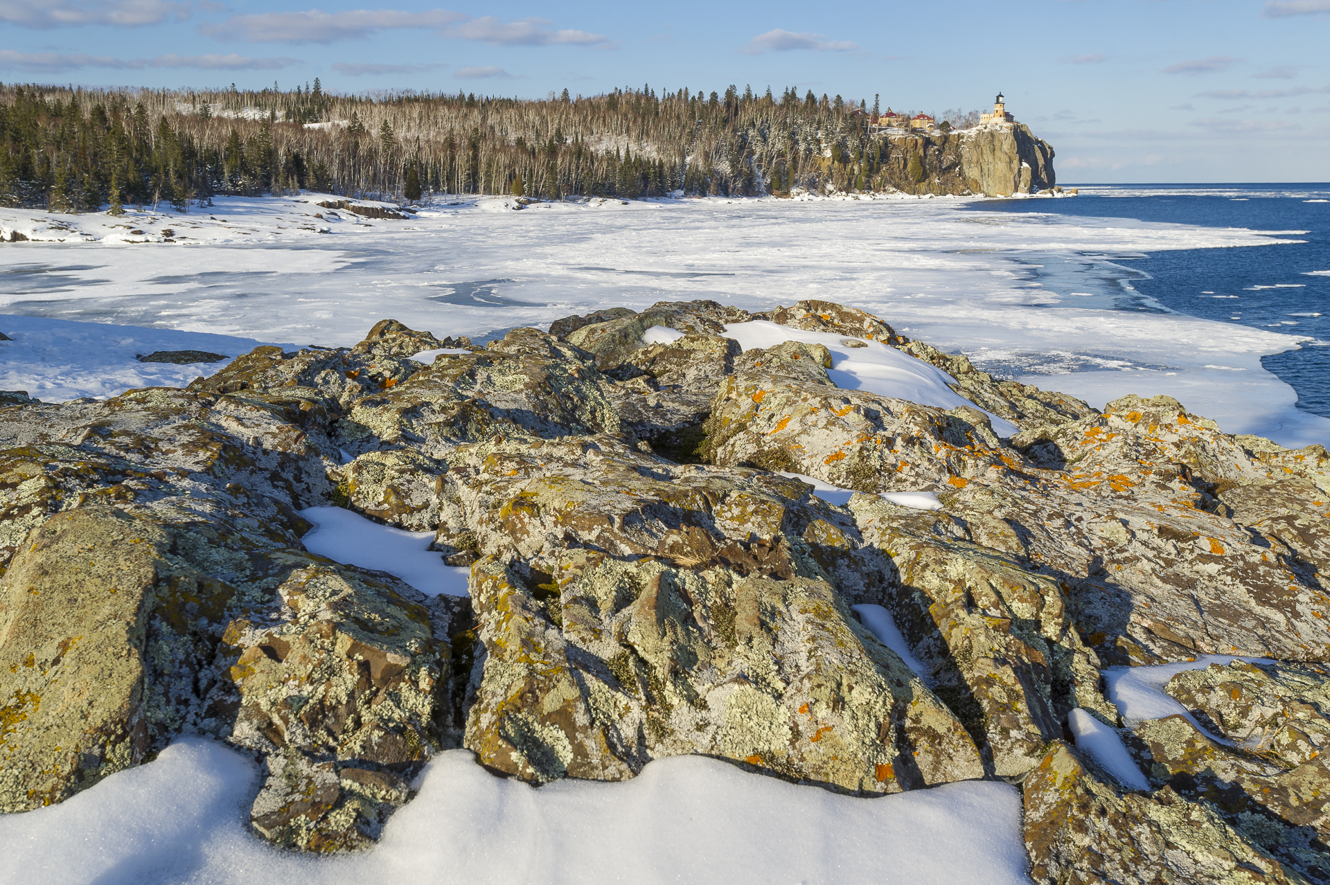 Icy shore: Split Rock Lighthouse State Park