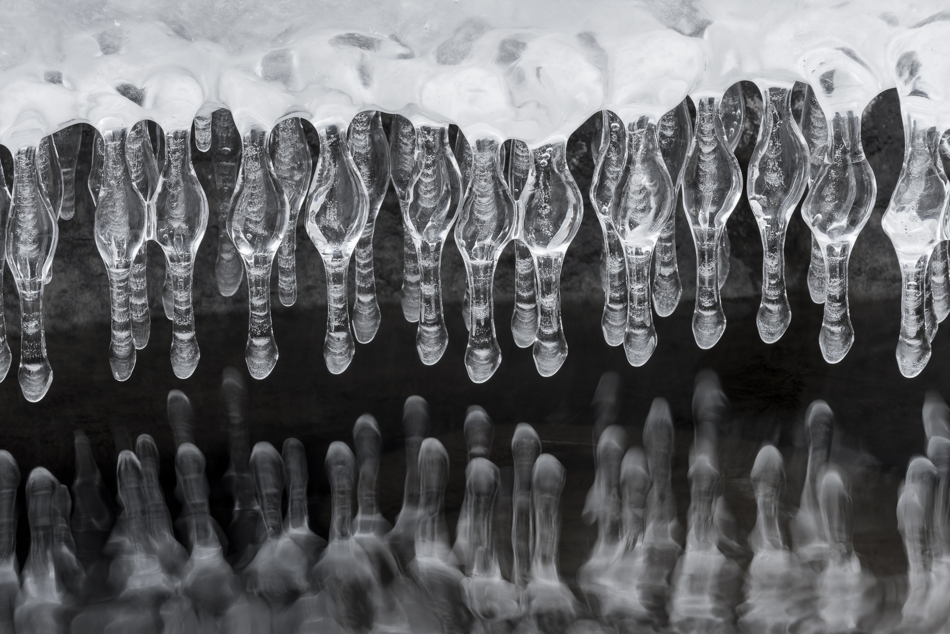 Ghost fingers: icicles hanging over the Temperance River