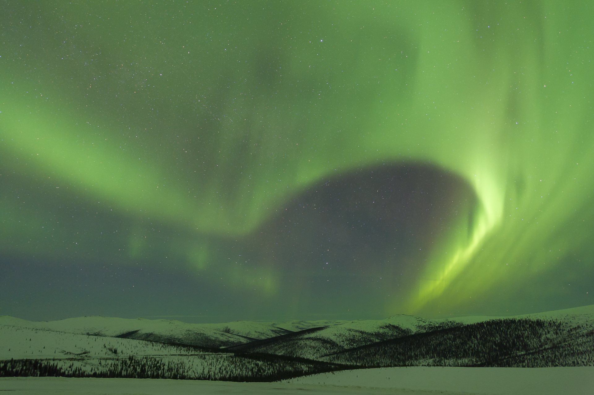 North of Fairbanks, AK. March 9, 2016. 3:32 AM