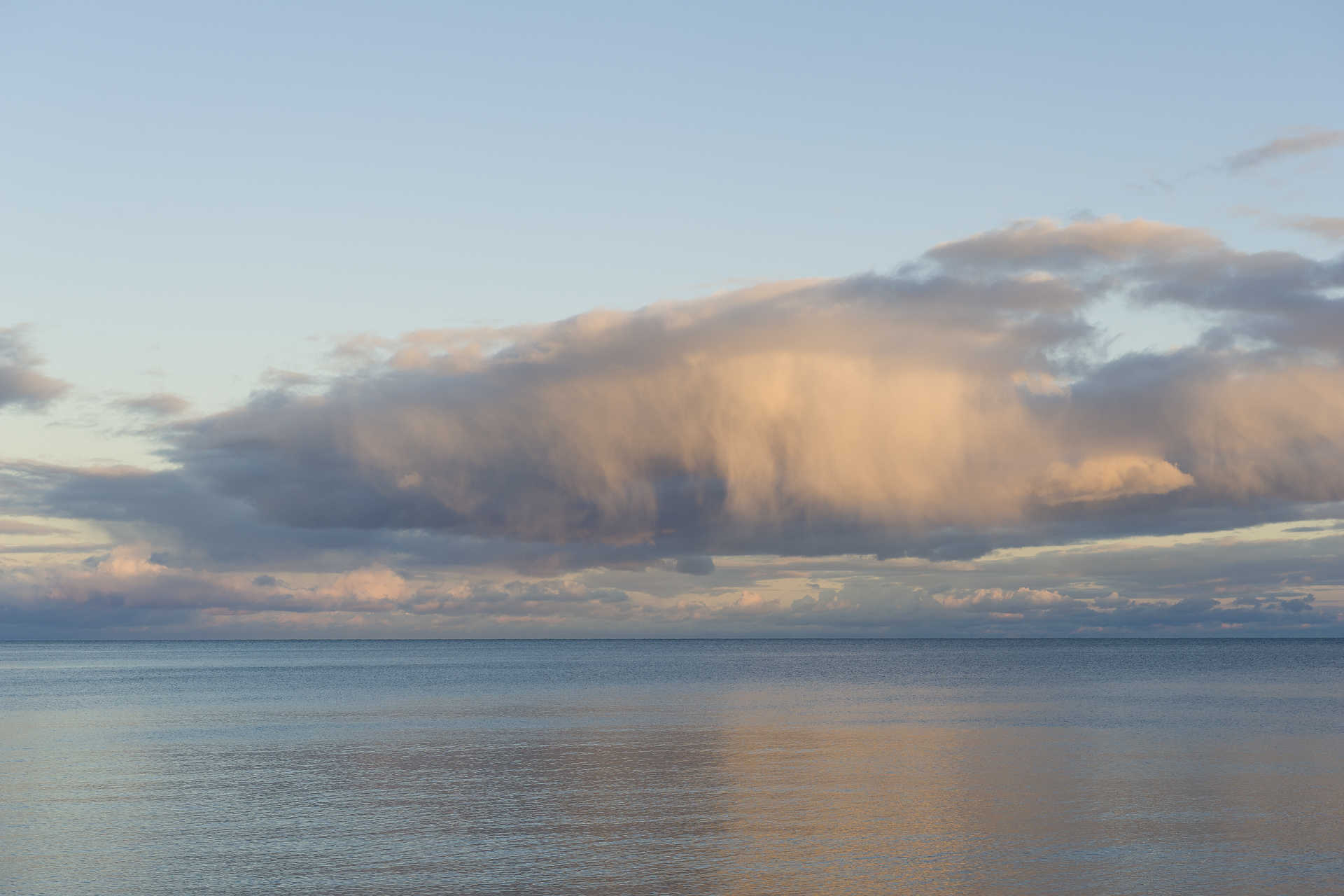 Late afternoon rain cloud on Lake Superior