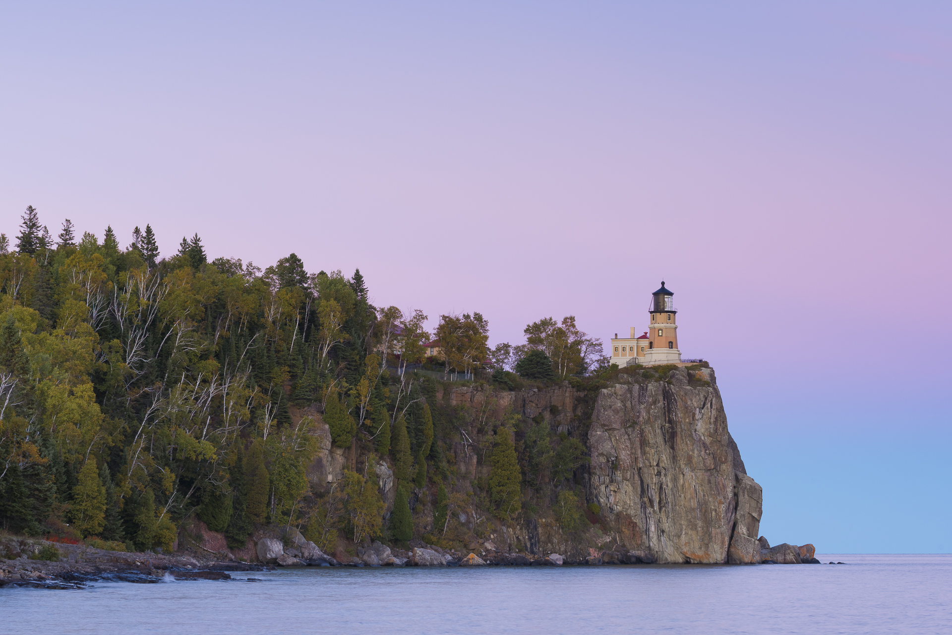 Pastel sunset: Split Rock Lighthouse SP