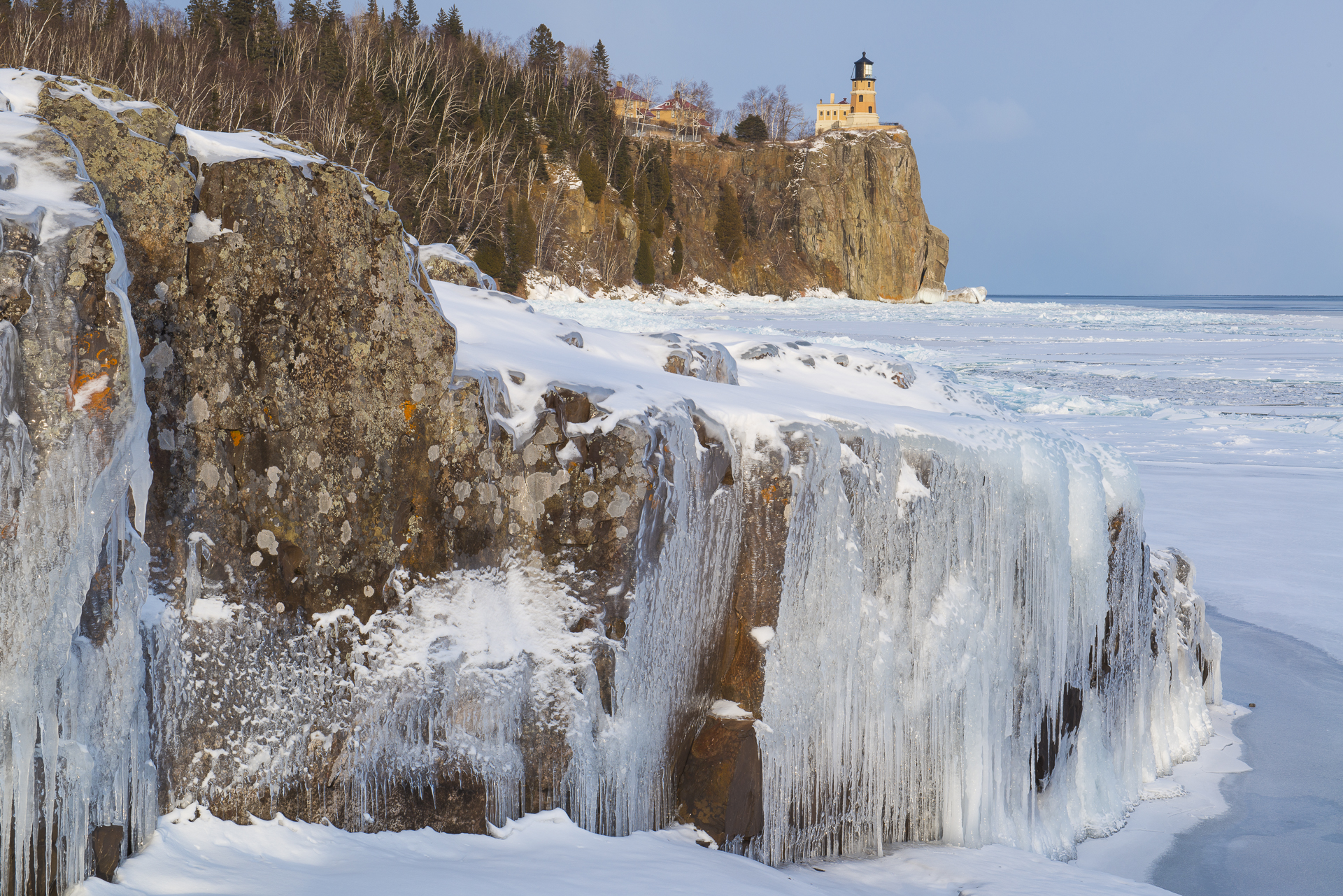 In the grip of winter: Split Rock Lighthouse SP