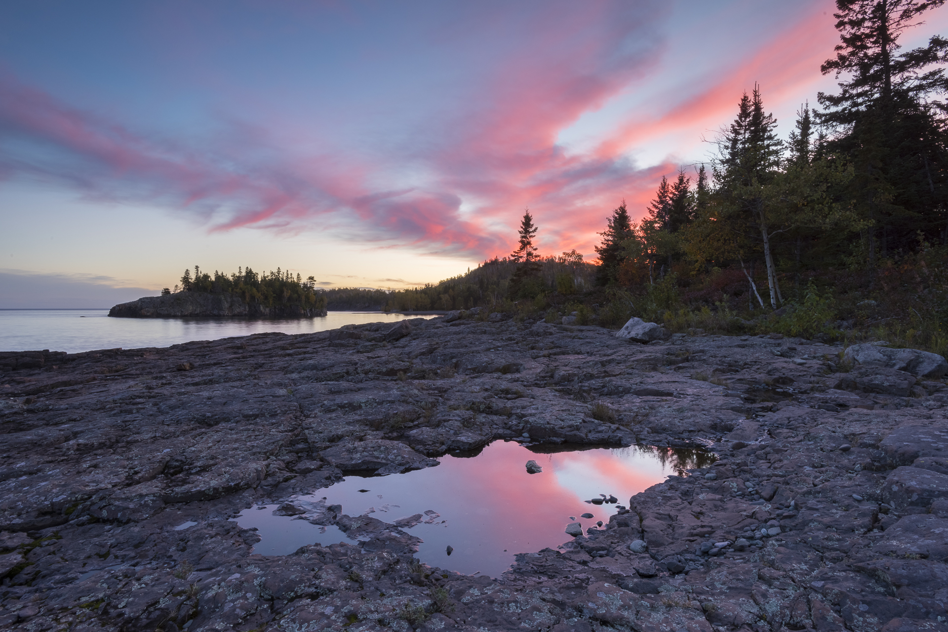 Last light over Lake Superior