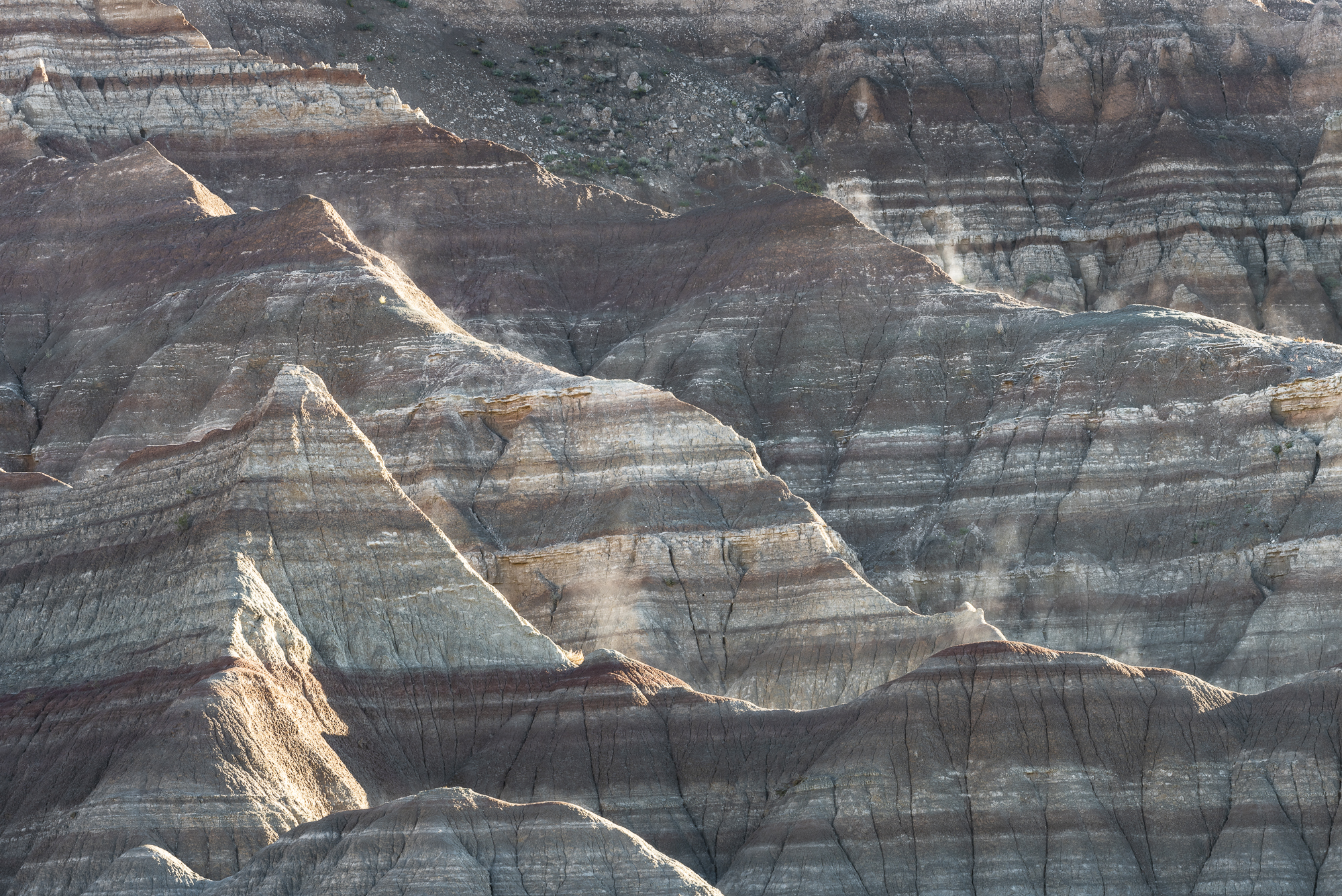 backlit ridges after sunrise