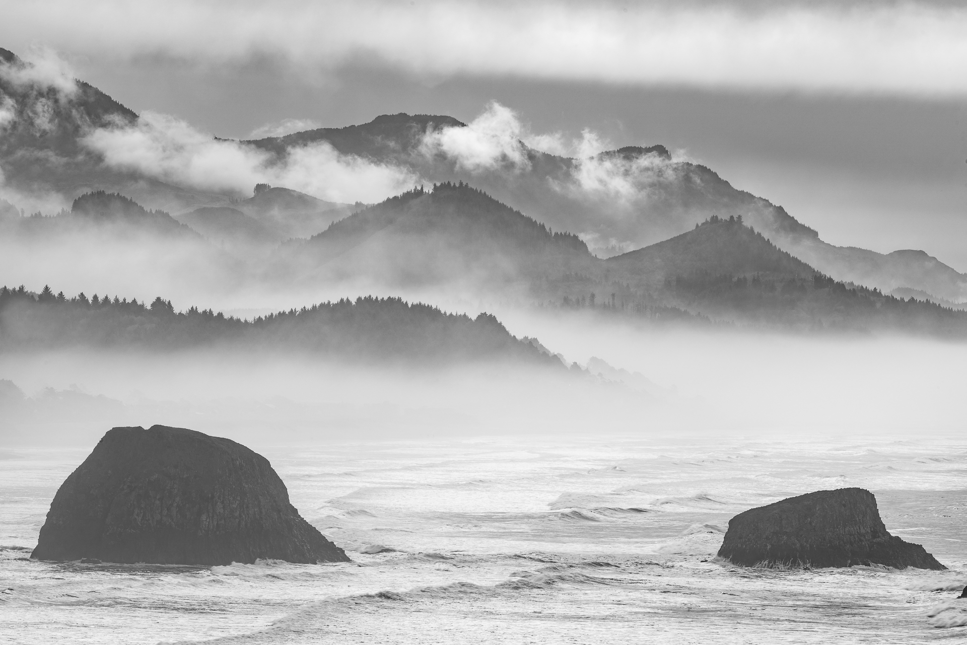 Fog along the Pacific Coast