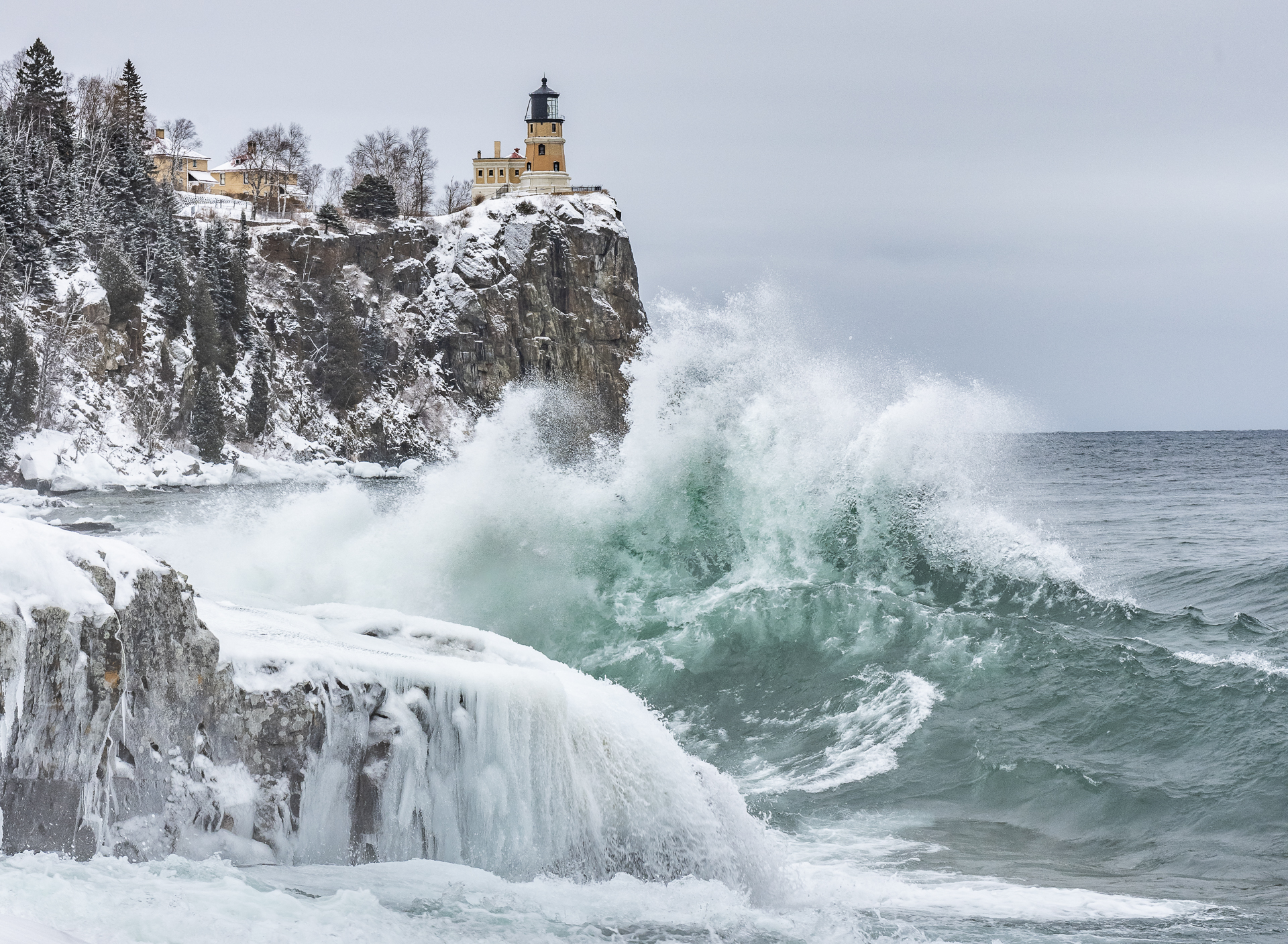 Winter storm: Split Rock Lighthouse State Park, MN