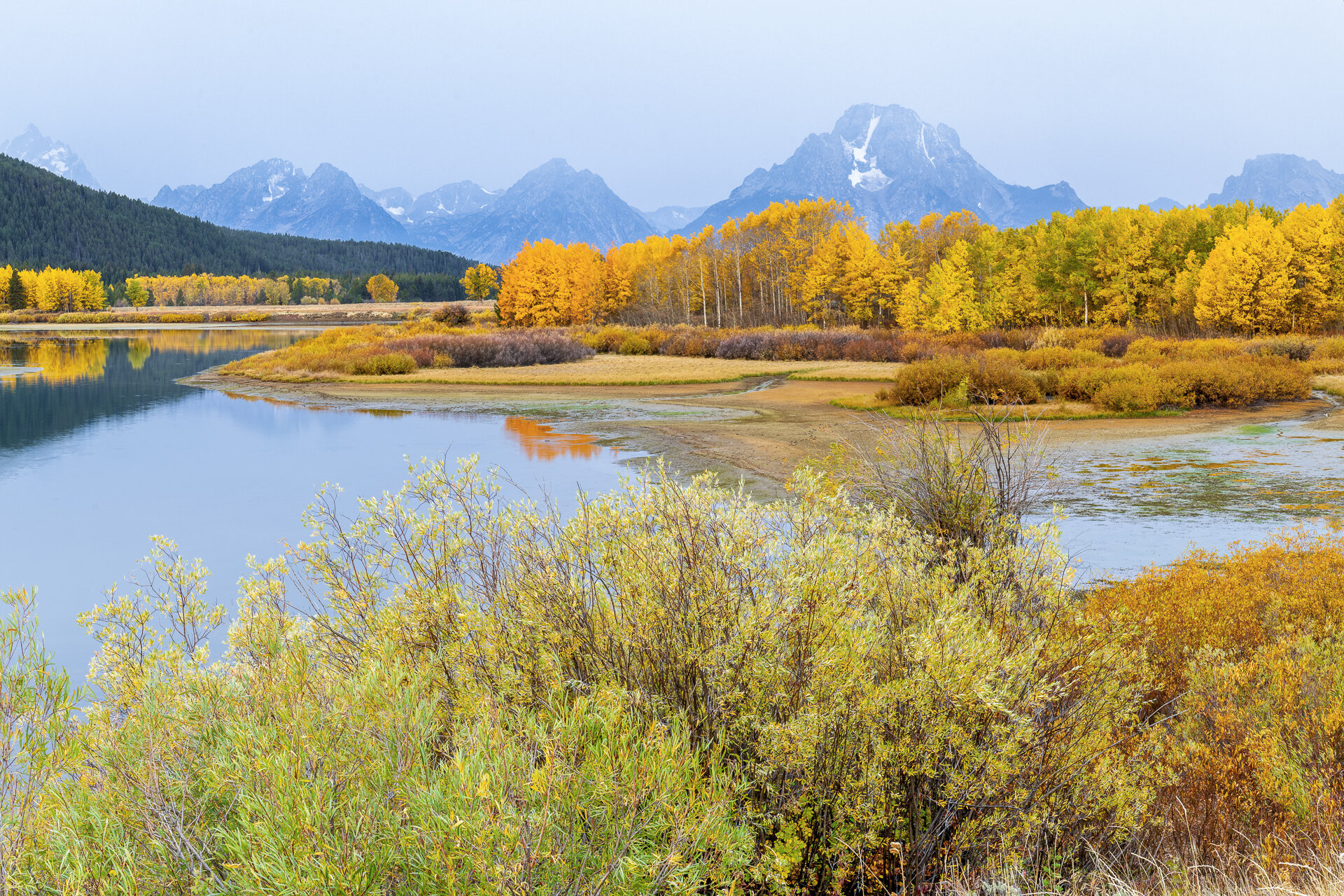 Fall colors at Oxbow Bend