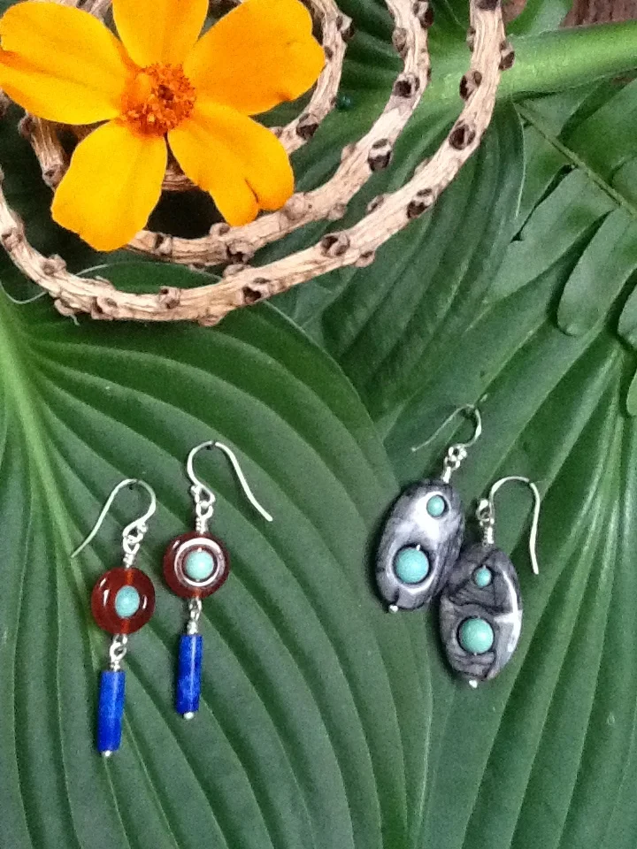 Carnelian-Turq-Lapis earrings.JPG
