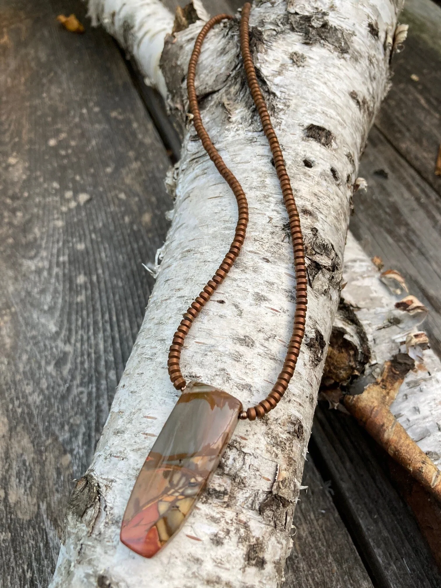 Jasper:Hematite:Silver Necklace.jpeg