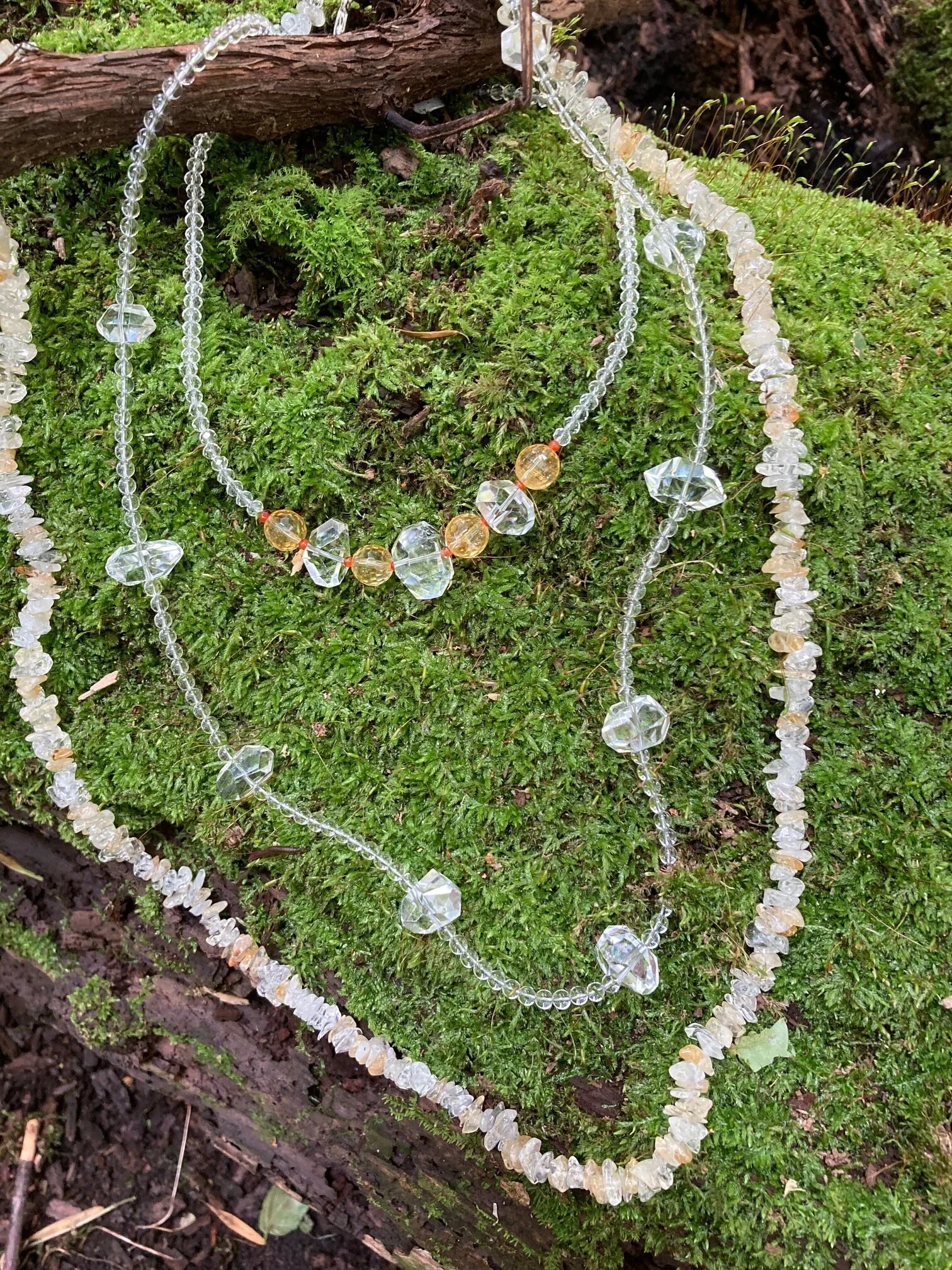 Crystal Quartz:Citrine:Carnelian Necklaces.jpeg