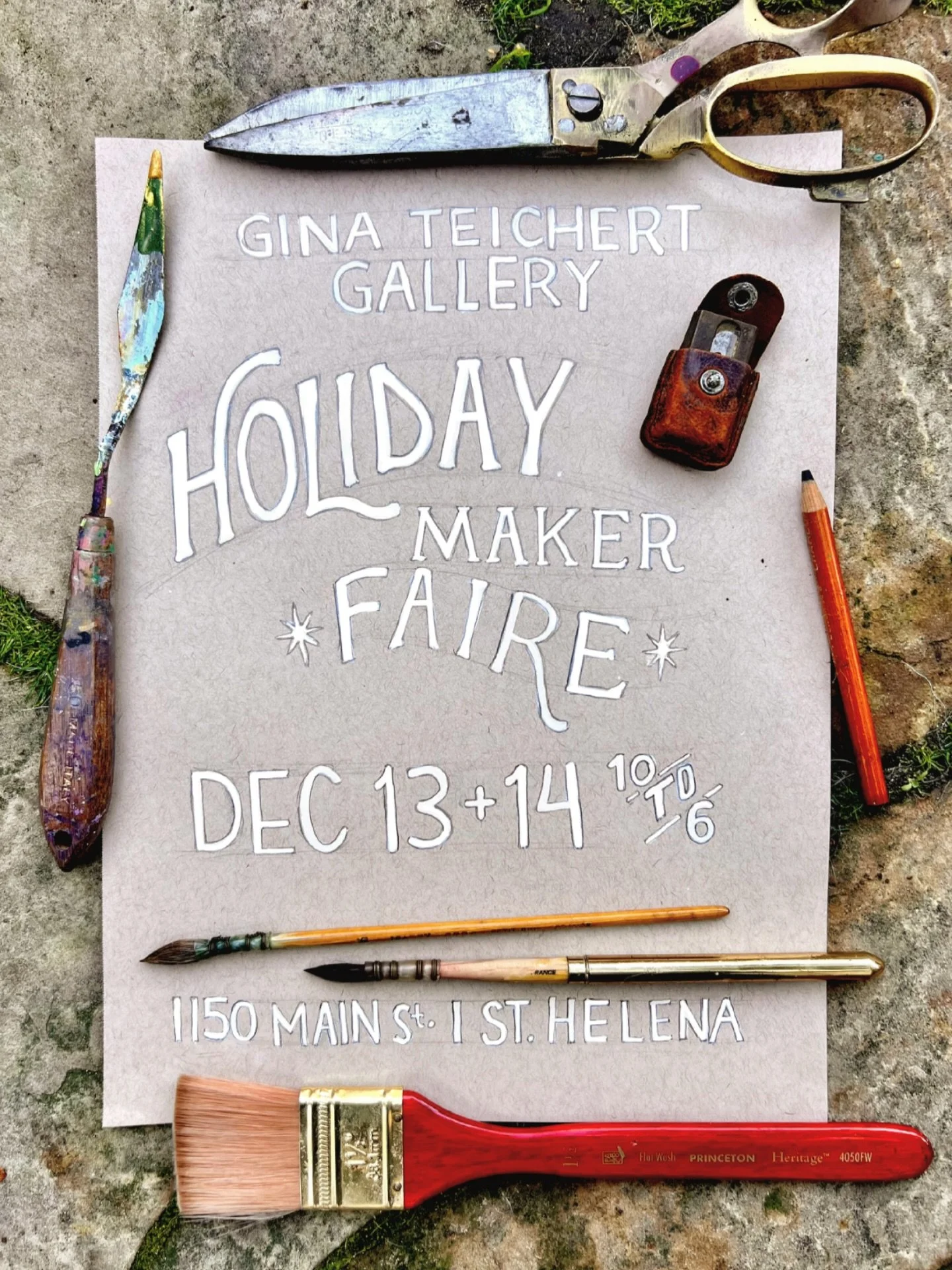 Holiday Maker Faire | Dec 13 + 14 at the @ginateichert gallery at 1150 Main St. Saint Helena, CA from 10-6
Come shop directly from the makers and support local artisans. I will be there Sat + Sun with some wildly talented friends toasting to the seas