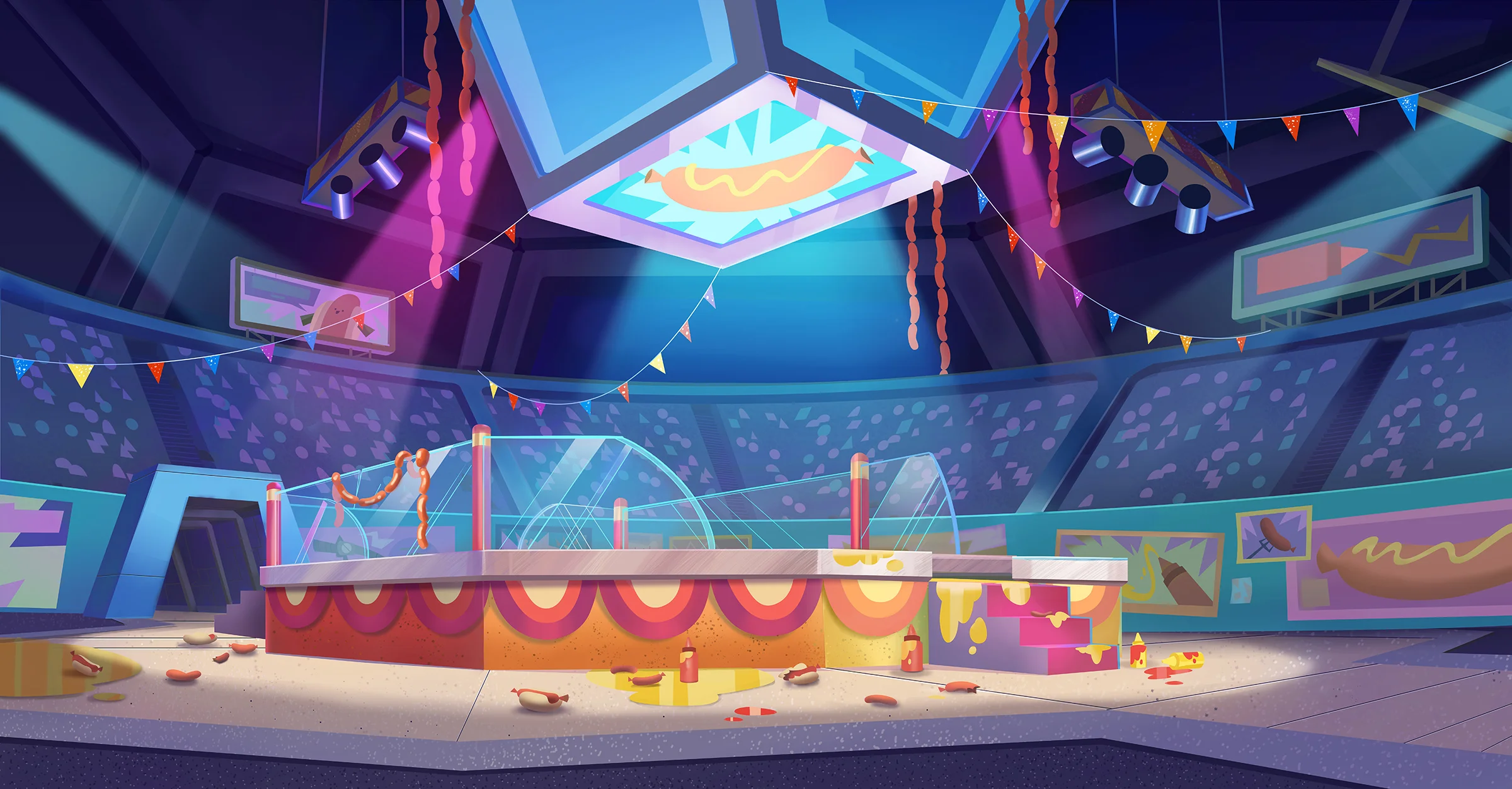 Unikitty Background Paint. Responsible for paint only.