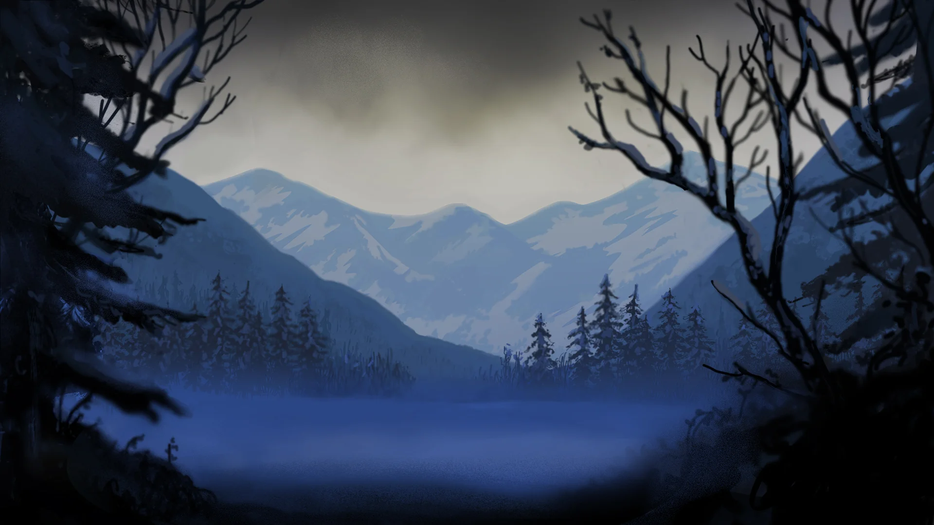 Scenic Background for the Nouveau Chamber Ballet in Fullerton, CA. Below is a gif from a performance.