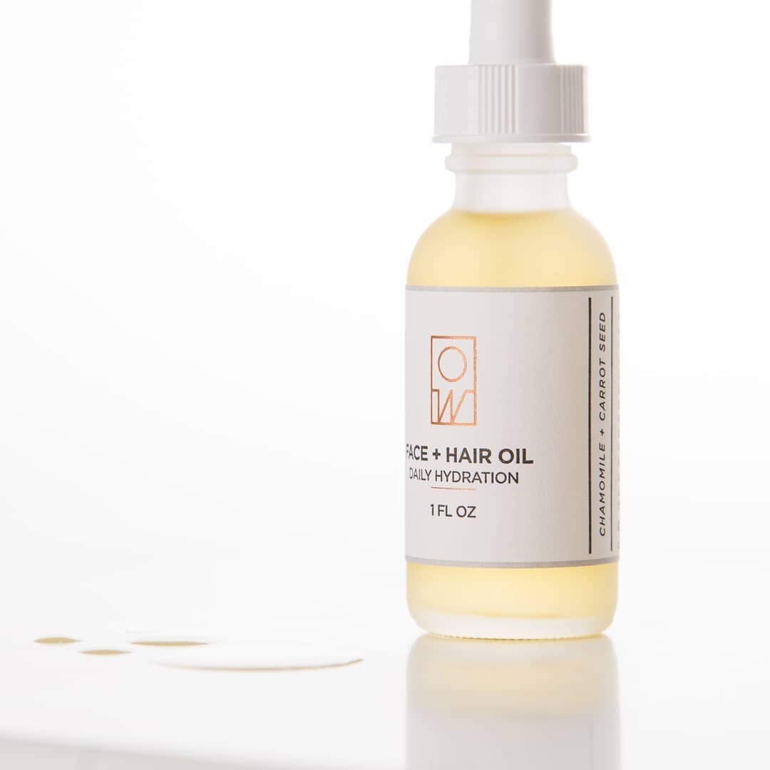 Our Face + Hair Oil is our best-seller for good reason: it's nutrient-dense, lightweight, calming, multi-use, and versatile enough for all skin types. Glow on and give it a try. ;) #oilandwaterbk