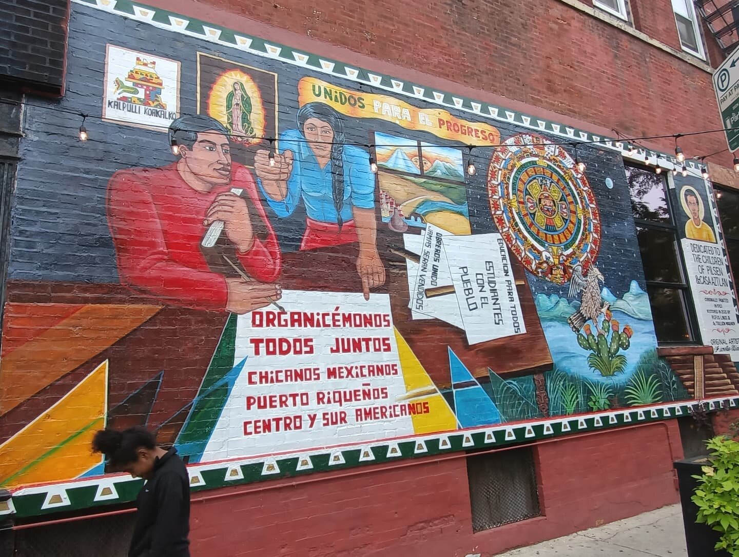 This mural by Aurelio D&iacute;az, restored by Rufus Linus will be one of several murals we'll discuss next week for the virtual tour of 18th street. Please join us! Link in bio
