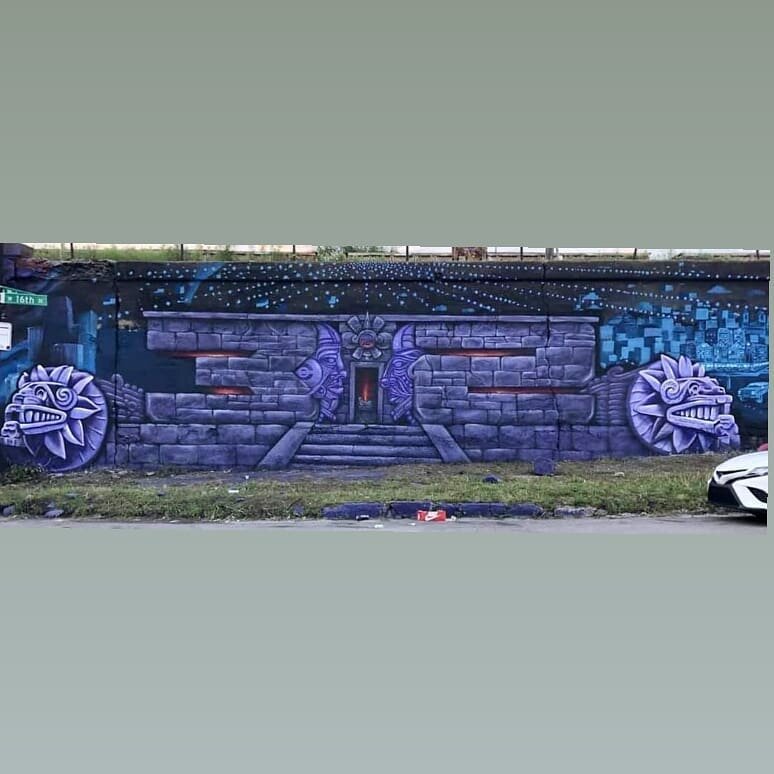 This will be one of the new murals we'll visit on Saturday! 

By: @hatek312 (Lead artist), and Werm, Shel, Nixson, and Fane of the 312 crew