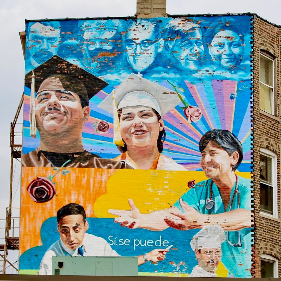 Artist: @jeffzimmermann &ldquo;Increibles las cosas q' se ven&rdquo; 
Ashland Ave &amp; 19th Street. &ldquo;I always hope the murals give you something more to think about than just a bowl of fruit would. There&rsquo;s always politics in what I do, a