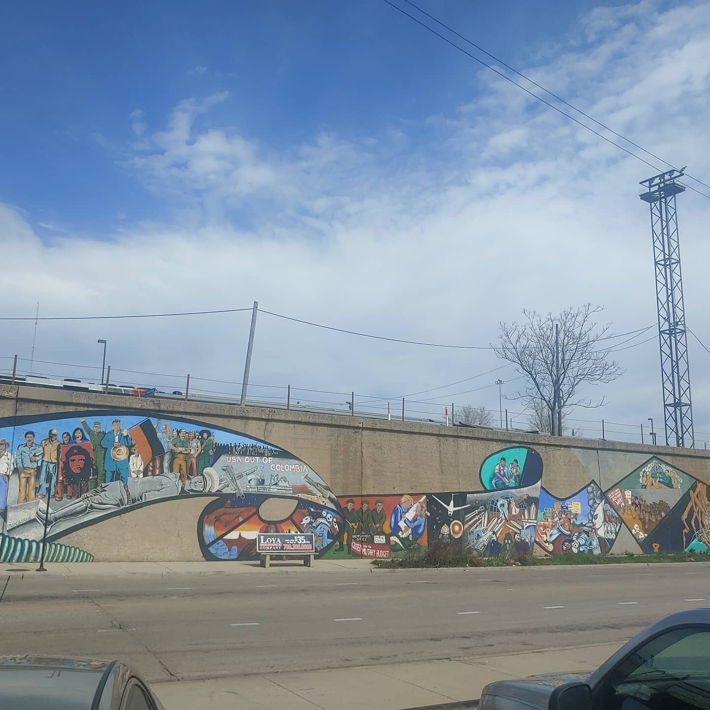 This recently restored mural &quot;Prevent World War III&quot; painted by serveral legendary muralists will be the first mural we discuss tomorrow. 

See you at 12pm on the corner of 18th street and Western!