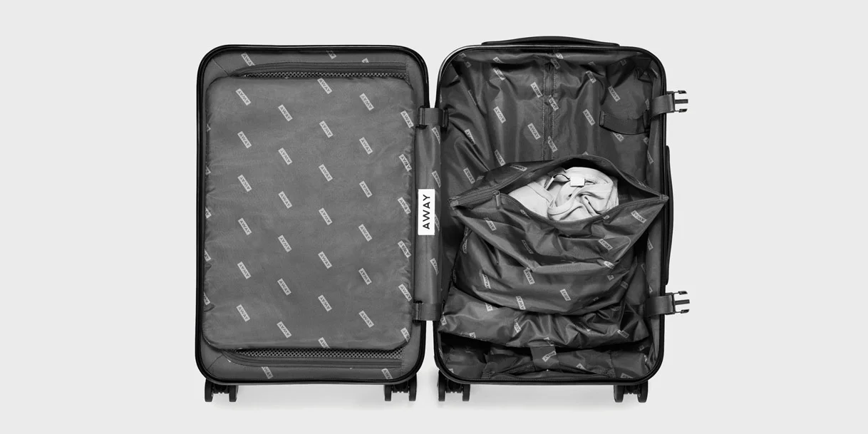 away luggage interior