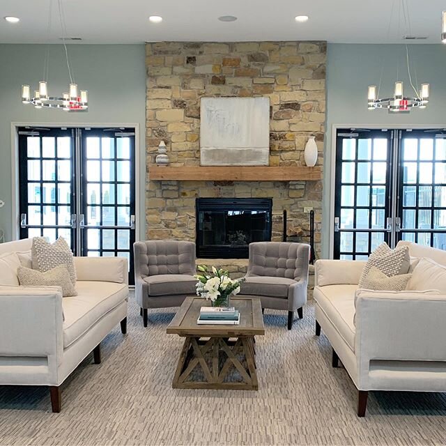 One of our commercial project&rsquo;s featuring @juliebrowningbova2&rsquo;s Morgan Sofas from her @stanfordfurniture Home Collection, as seen in this month&rsquo;s @indymonthly issue about Hoosier Designs! #JBBDesign
.
.
.
.
#interiordesign #interior