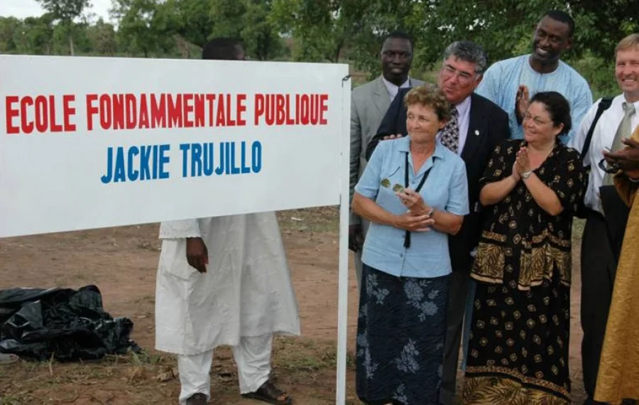 Celebrating the school's opening in 2006.