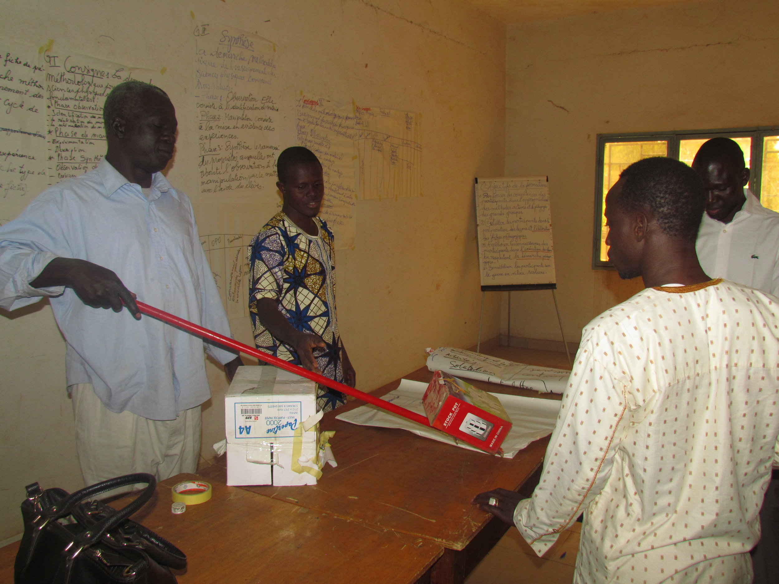  Science teachers learn the importance of providing hands on evidence of science concepts, in this case the lever. 