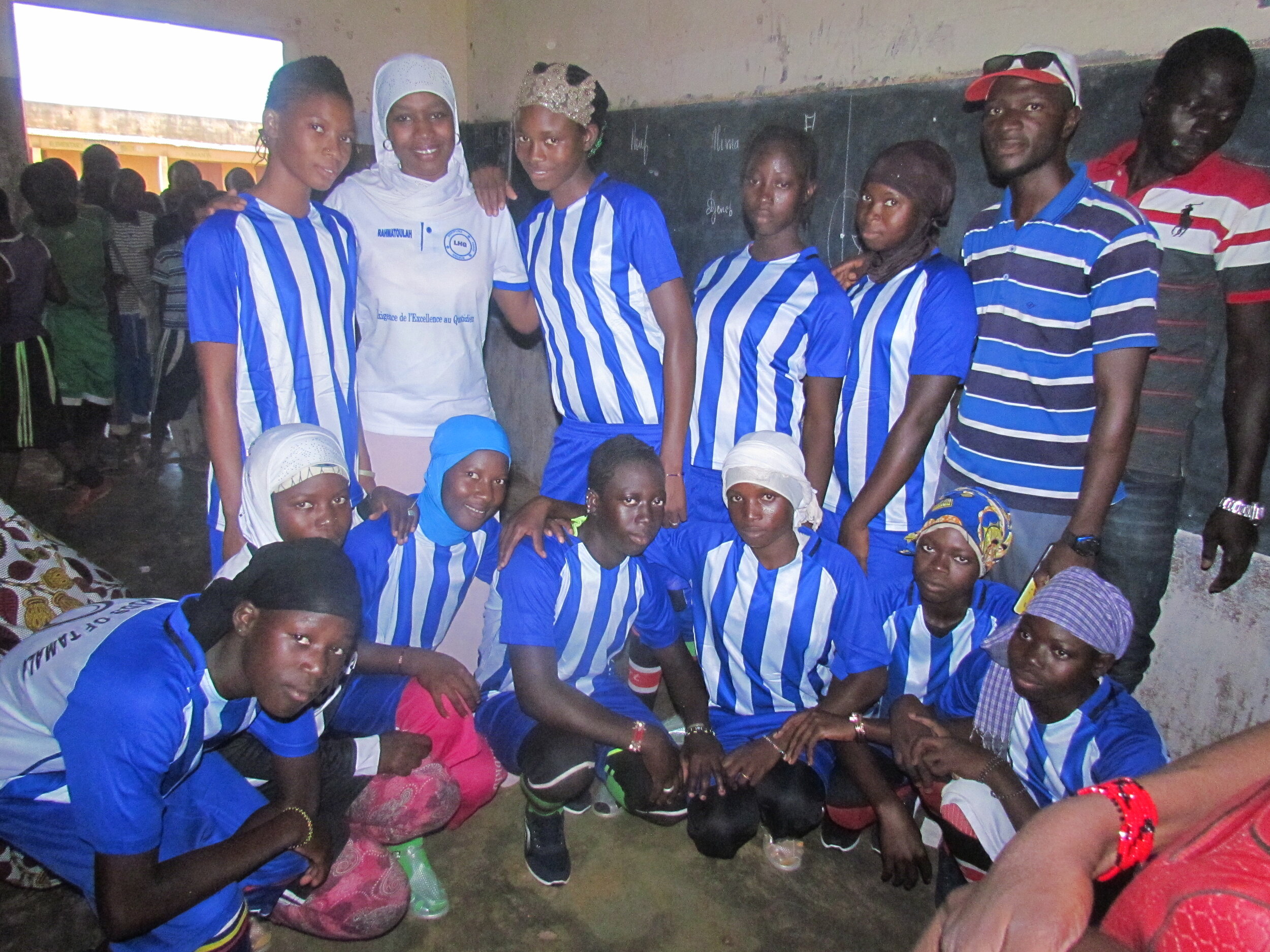 The Tamala Sisterhood prepares pre-match.