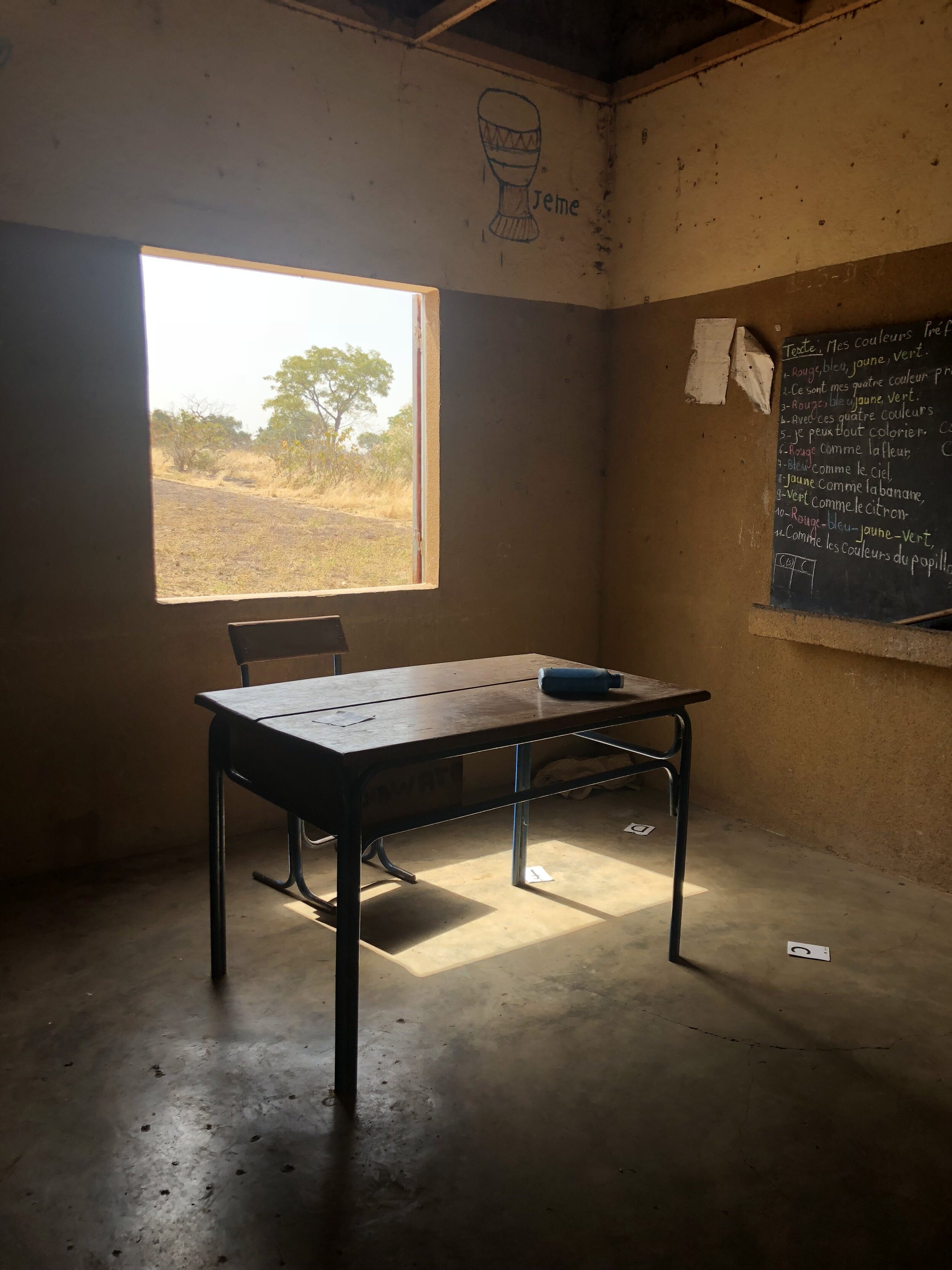 Inside Banko's primary school.