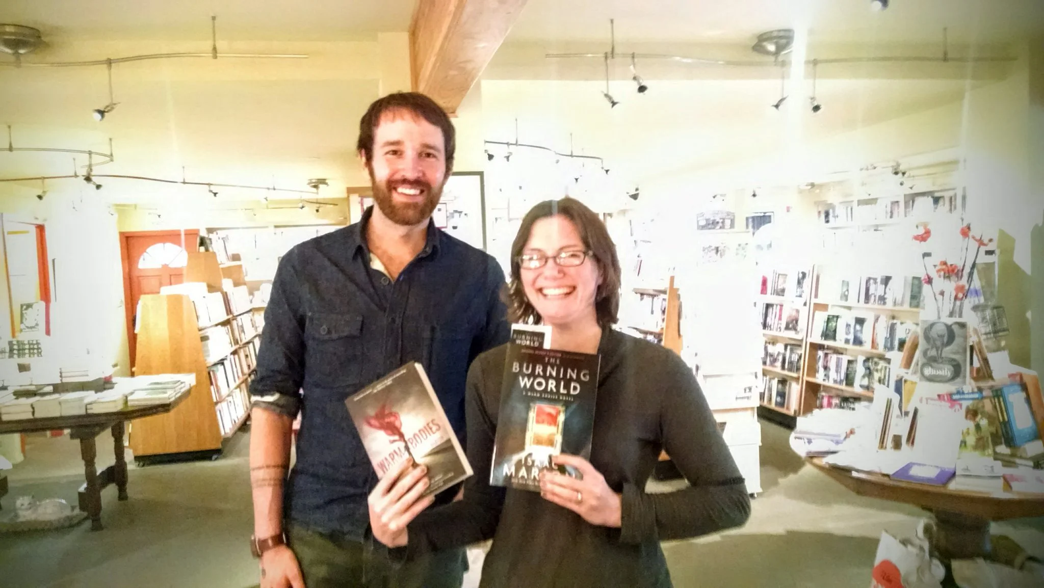 Tegan from Queen Anne Books, probably the most excited one so far.