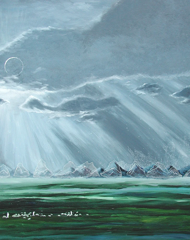 RESOLVED oil on canvas