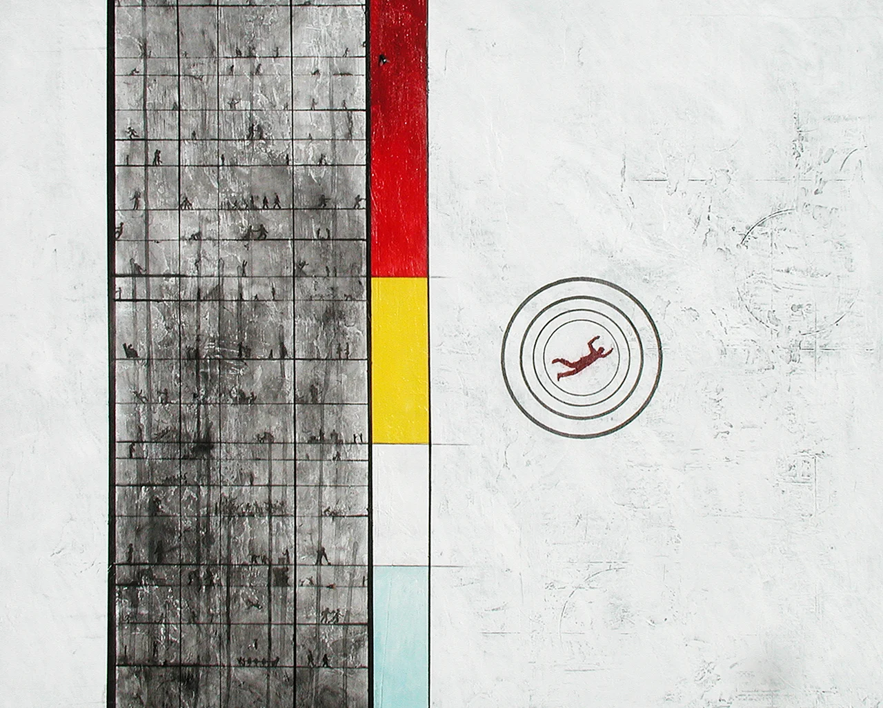 LOOK DOWN acrylic on canvas