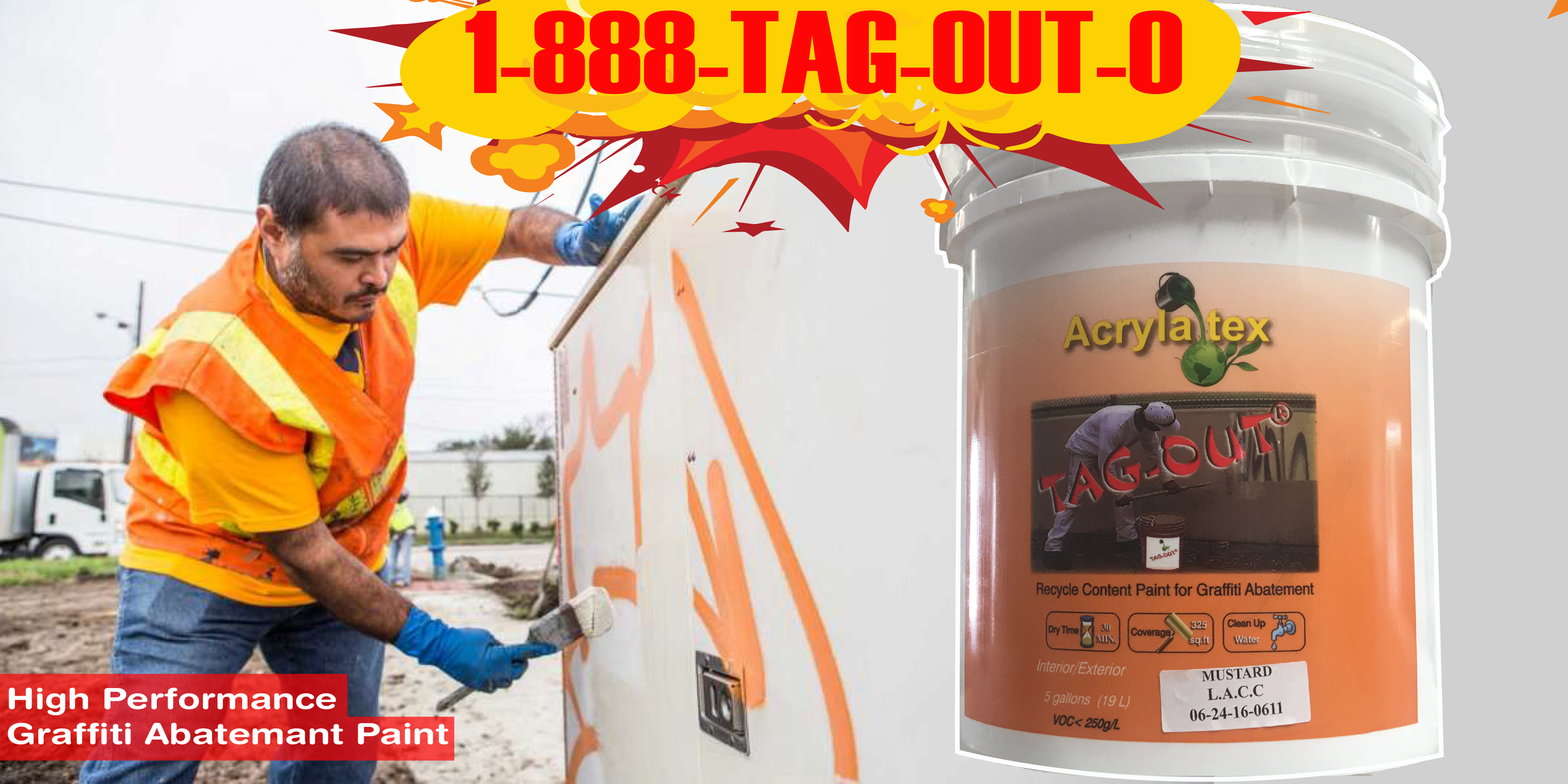 graffiti removal tag-out paint