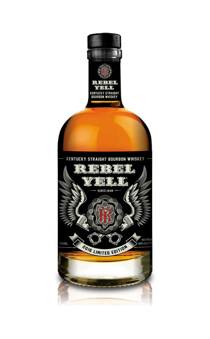 2016 Limited Edition Rebel Yell Kentucky Straight Bourbon Whiskey packaging, designed by Cfx, Inc. exclusively for Sturgis Motorcycle Rally 2016