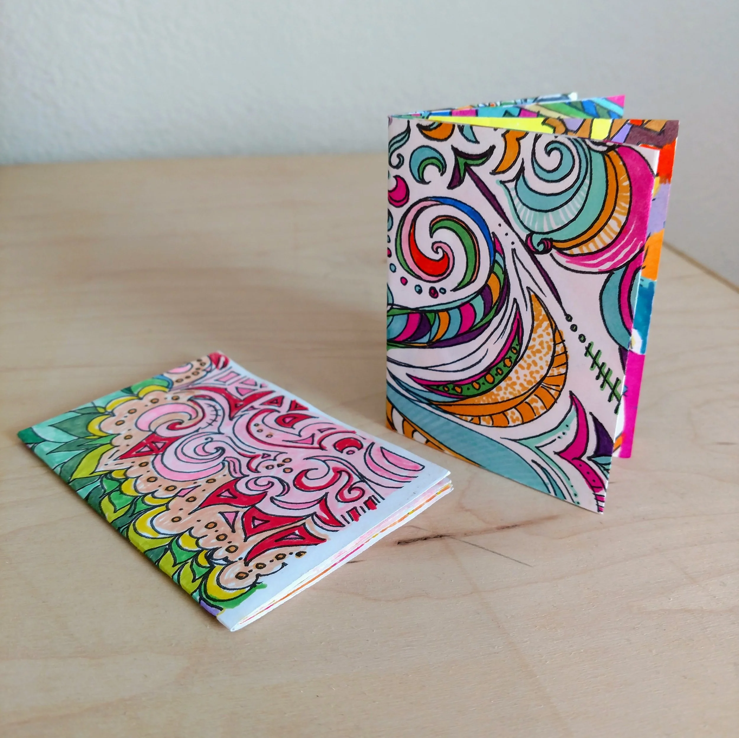 Mini Zine Coloring Book, 2017 - paper, ink, marker