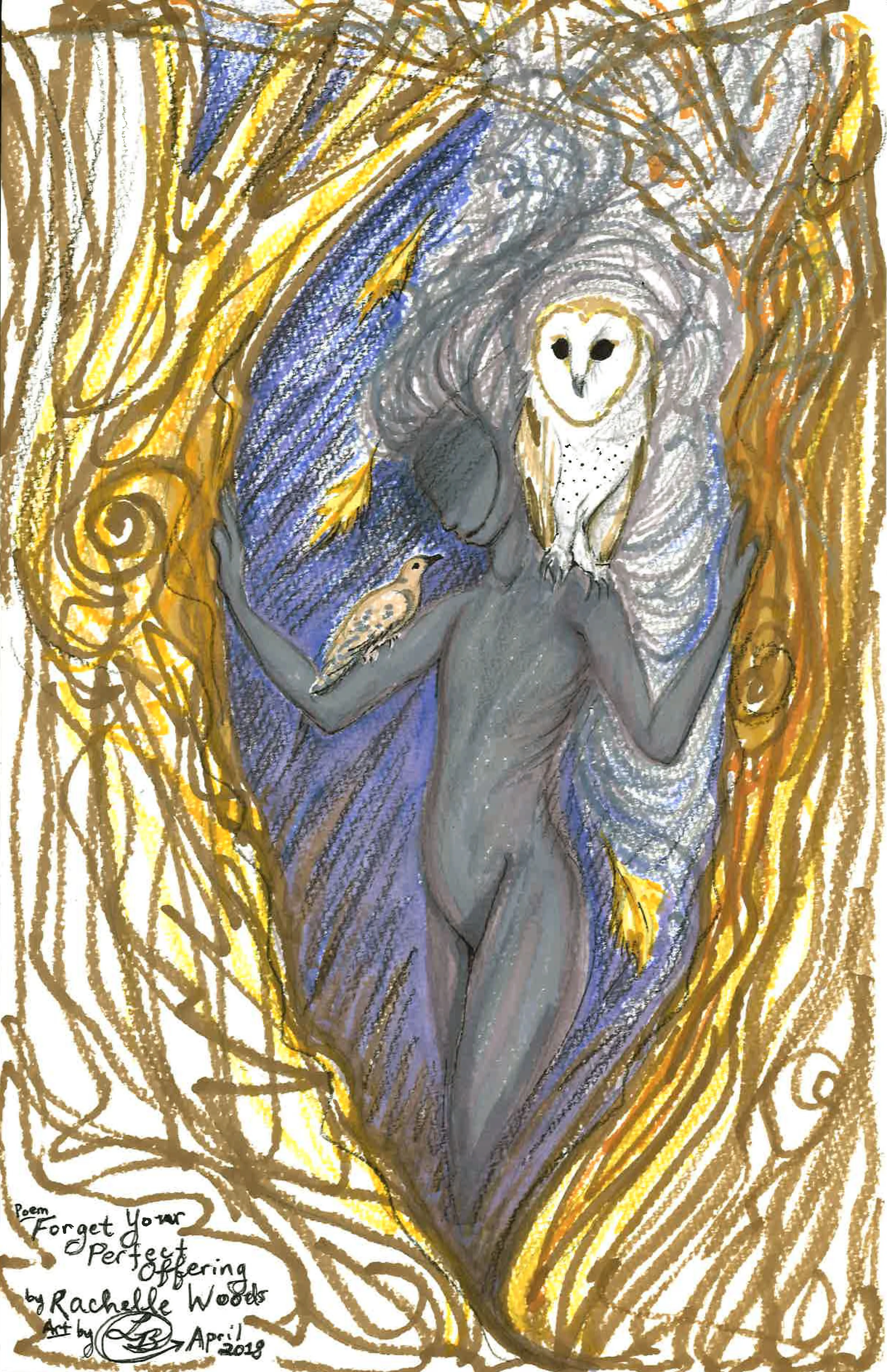 Forget Your Perfect Offering, 2018 - paper, marker, ink, colored pencil