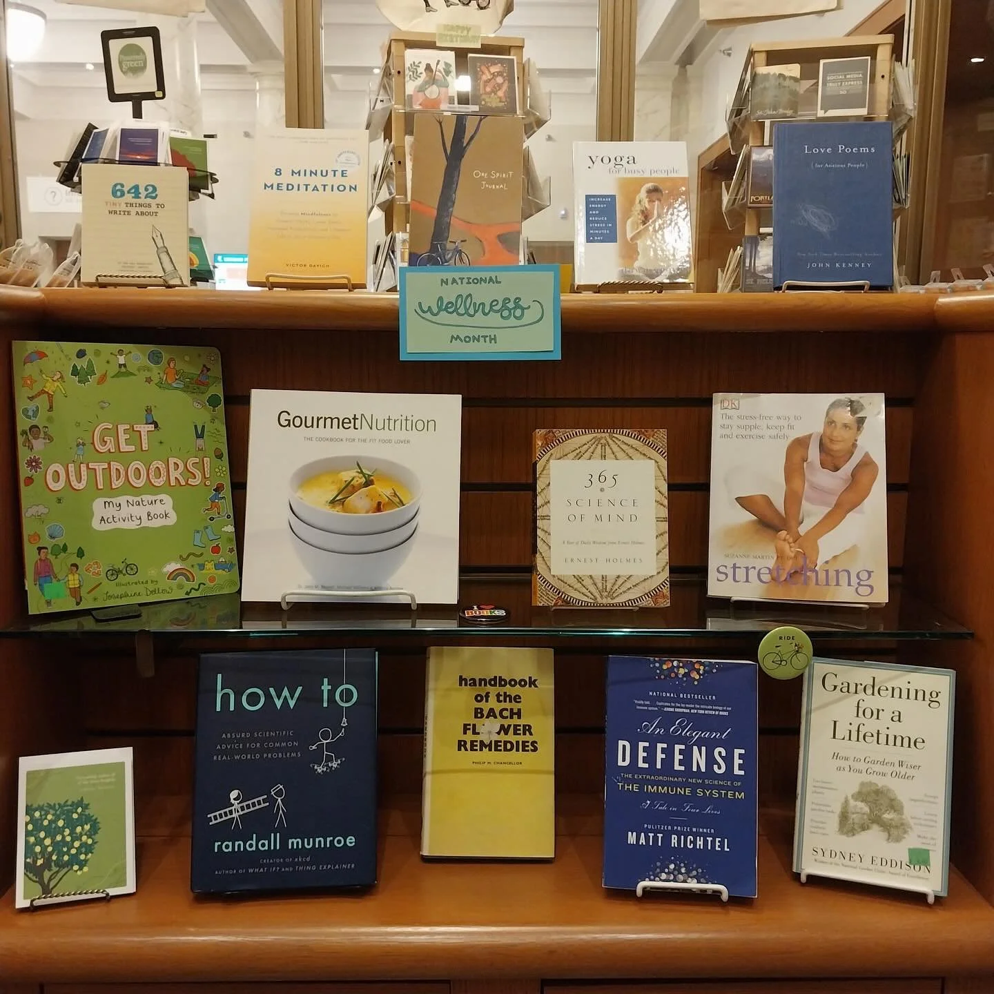Did you know August is National Wellness Month? Stop by the Friends Library Store for books with tips on meditative exercises, relaxing gardening, healthy recipes, and quiet contemplation. 

#nationalwellnessmonth #selfhelpbooks #friendsofthelibrary
