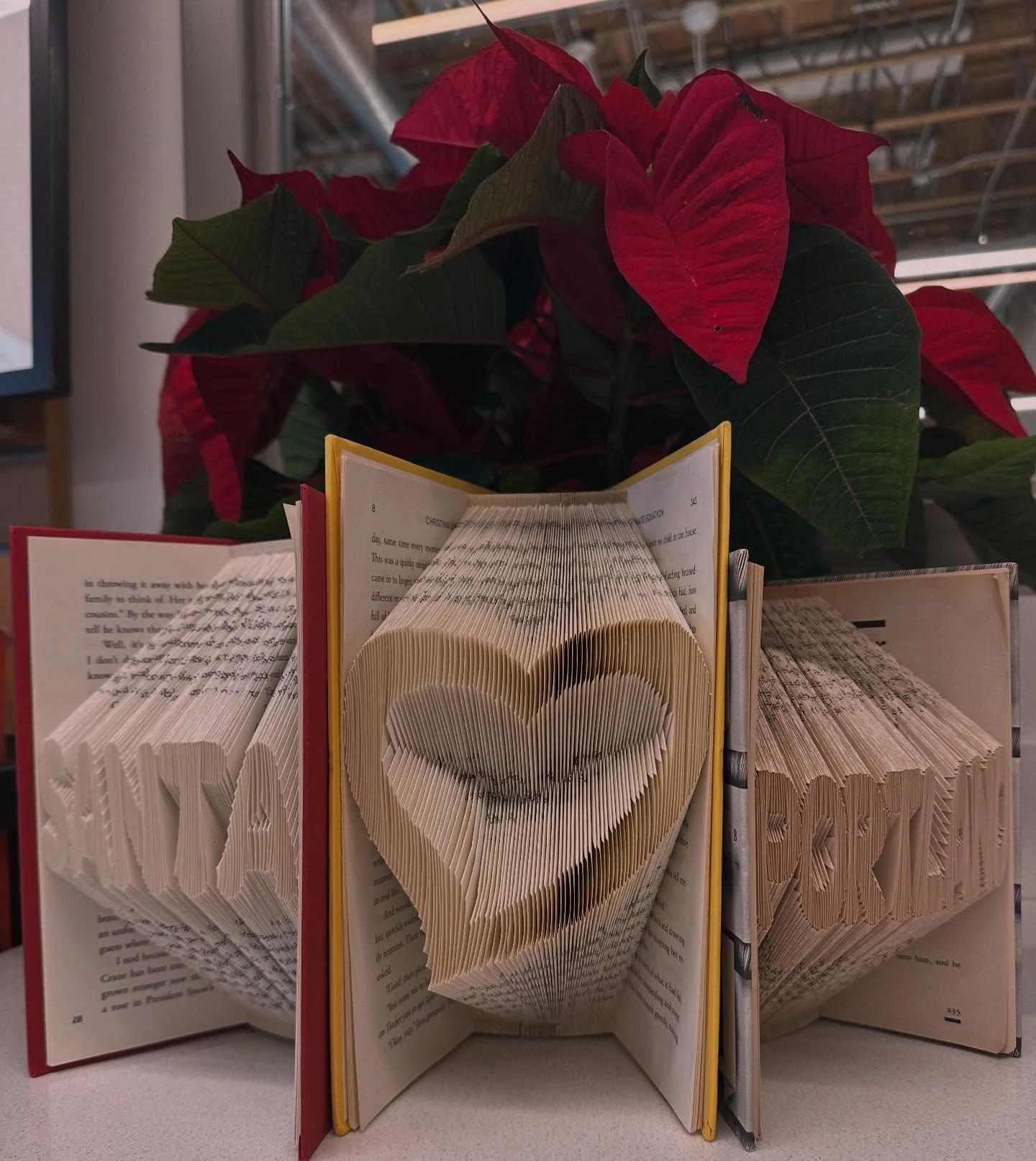 Still trying to find the perfect gift for the book lover in your life? How about one of our book art options! These are made by one of our very own volunteers and are currently discounted to $15!

These can be found at both our Rose City Reads locati