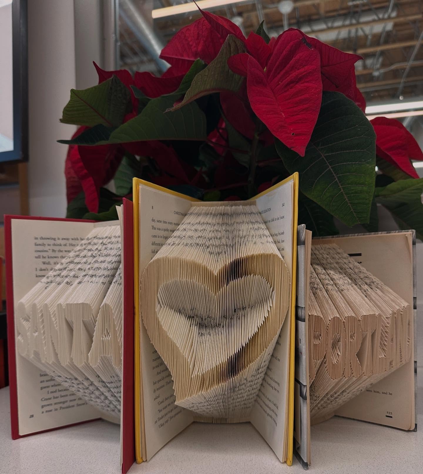 Still trying to find the perfect gift for the book lover in your life? How about one of our book art options! These are made by one of our very own volunteers and are currently discounted to $15!

These can be found at both our Rose City Reads locati