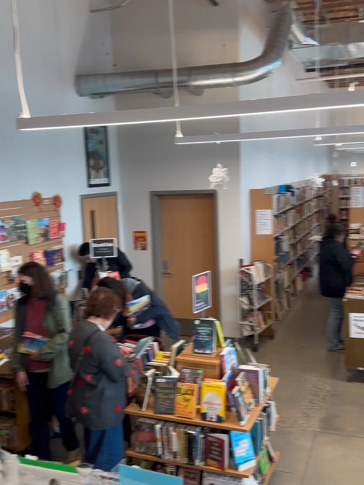 Final day of our Media Flash Sale has started off busy. Will we be seeing you here today?  #mediaflashsale #portland #flashsale #pdx #rosecityreads