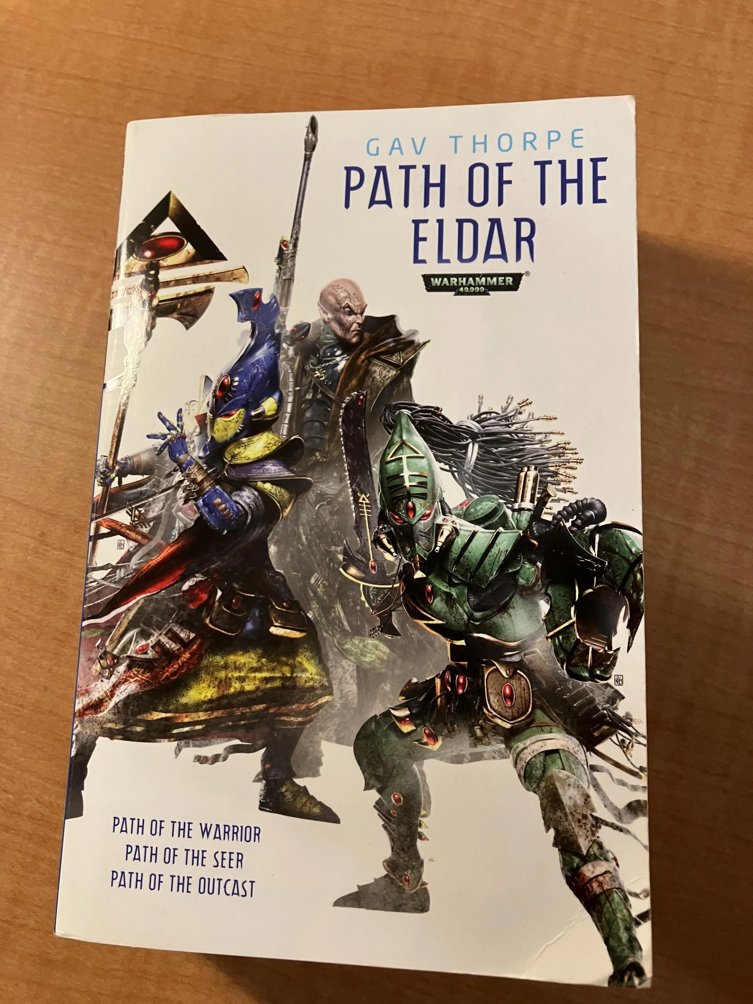 COLLECTORS CORNER FEATURE OF THE WEEK: Rare Warhammer 40,000 novel! Penned by popular Warhammer author Gav Thorpe, this omnibus edition&mdash;collecting three Path of the Eldar stories&mdash;was published by Black Library in 2014 and remains in very 