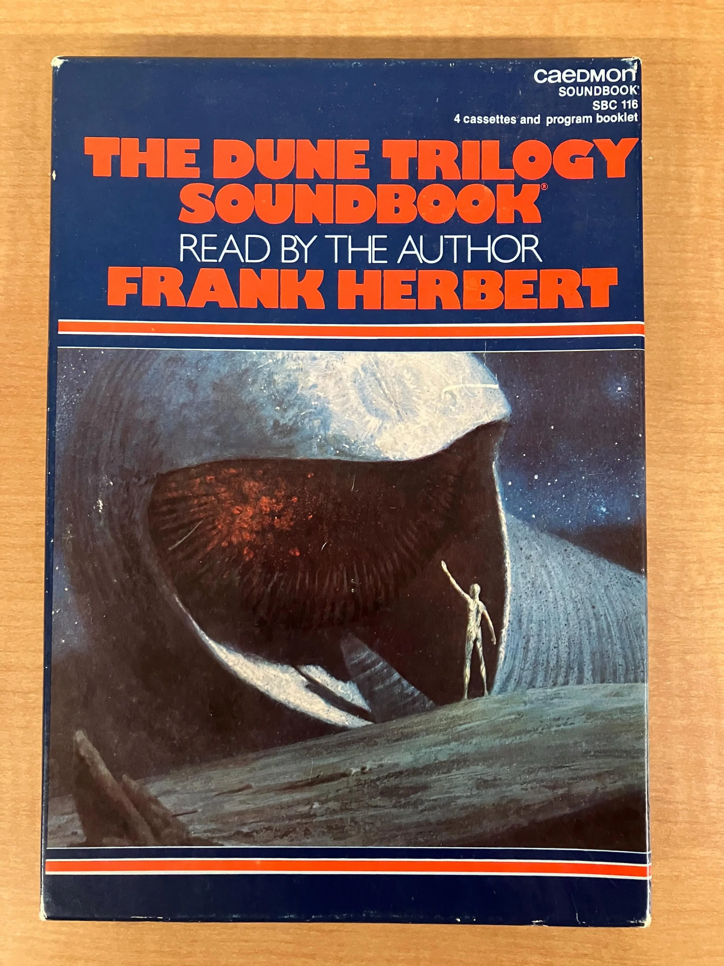 COLLECTORS CORNER FEATURE OF THE WEEK: Vintage 1979 Dune Trilogy Soundbook! This rare cassette collection, released by Caedmon, contains Frank Herbert himself reading from across the Dune Trilogy: The Banquet Scene, Sandworms of Dune, The Battles of 