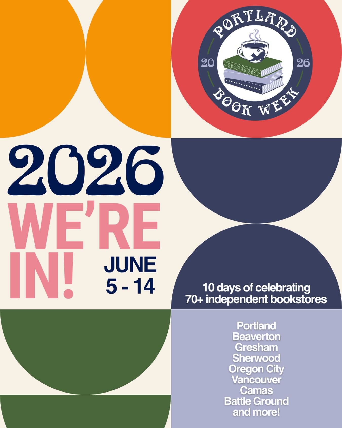 📚 On the Portland Book Week bookstore crawl? Make sure we&rsquo;re on your route!

From June 5&ndash;14, visit both Friends Library Store and Rose City Reads as you explore Portland&rsquo;s amazing independent bookstores. Browse the shelves, discove