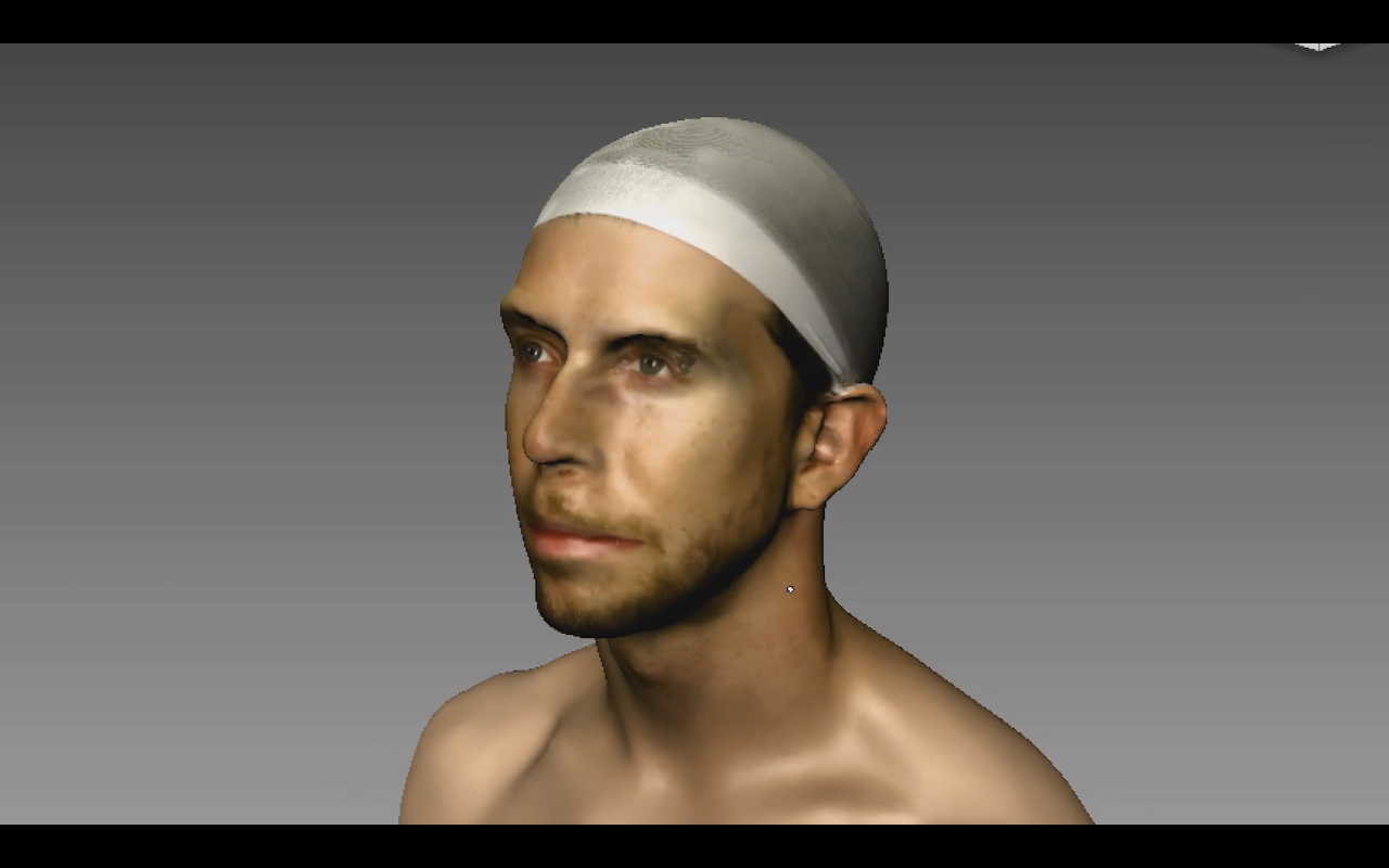 Close Up of an Early Prototype of Zach's 3D Model